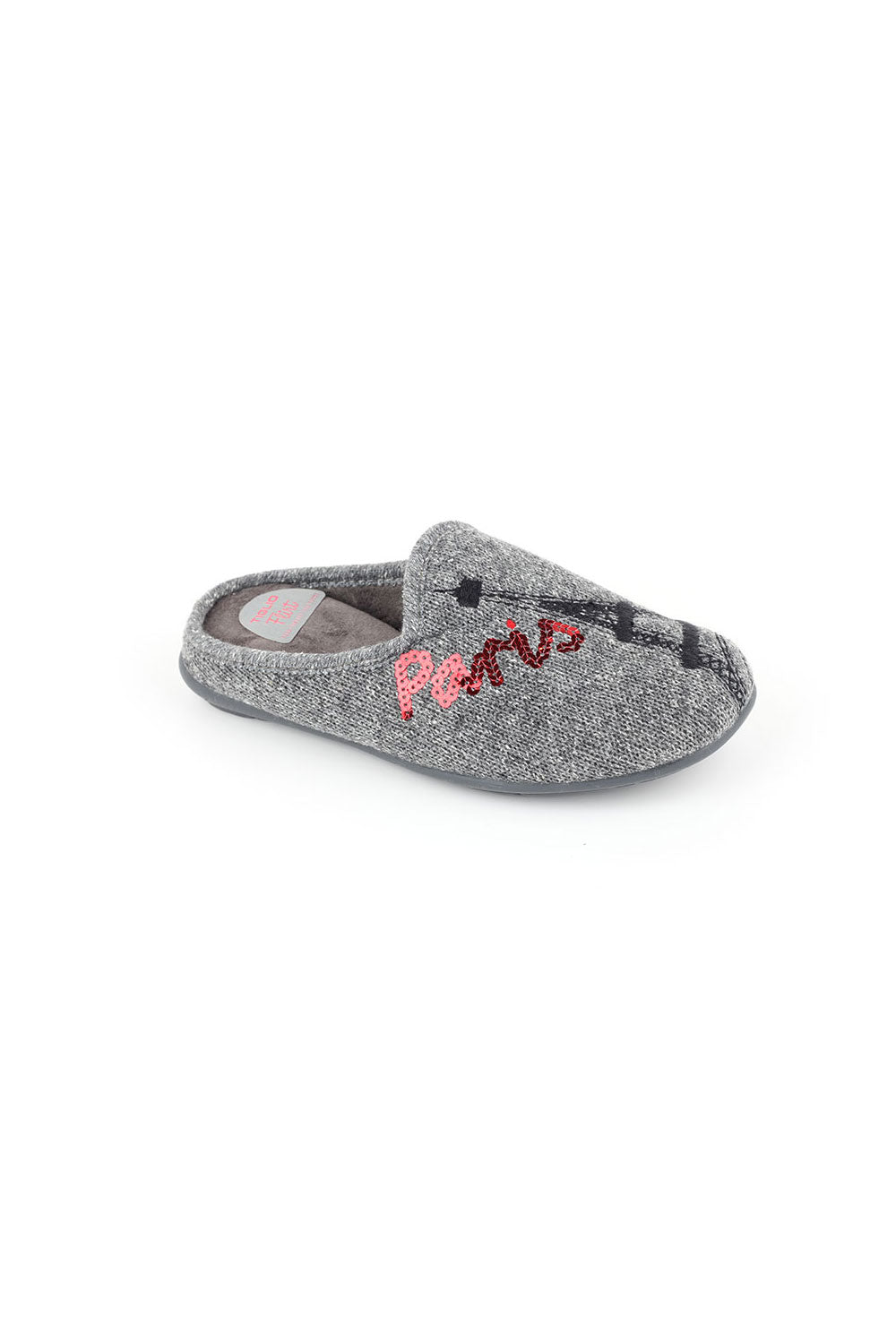 MONILLA WOOL AND SEQUINS SLIPPER