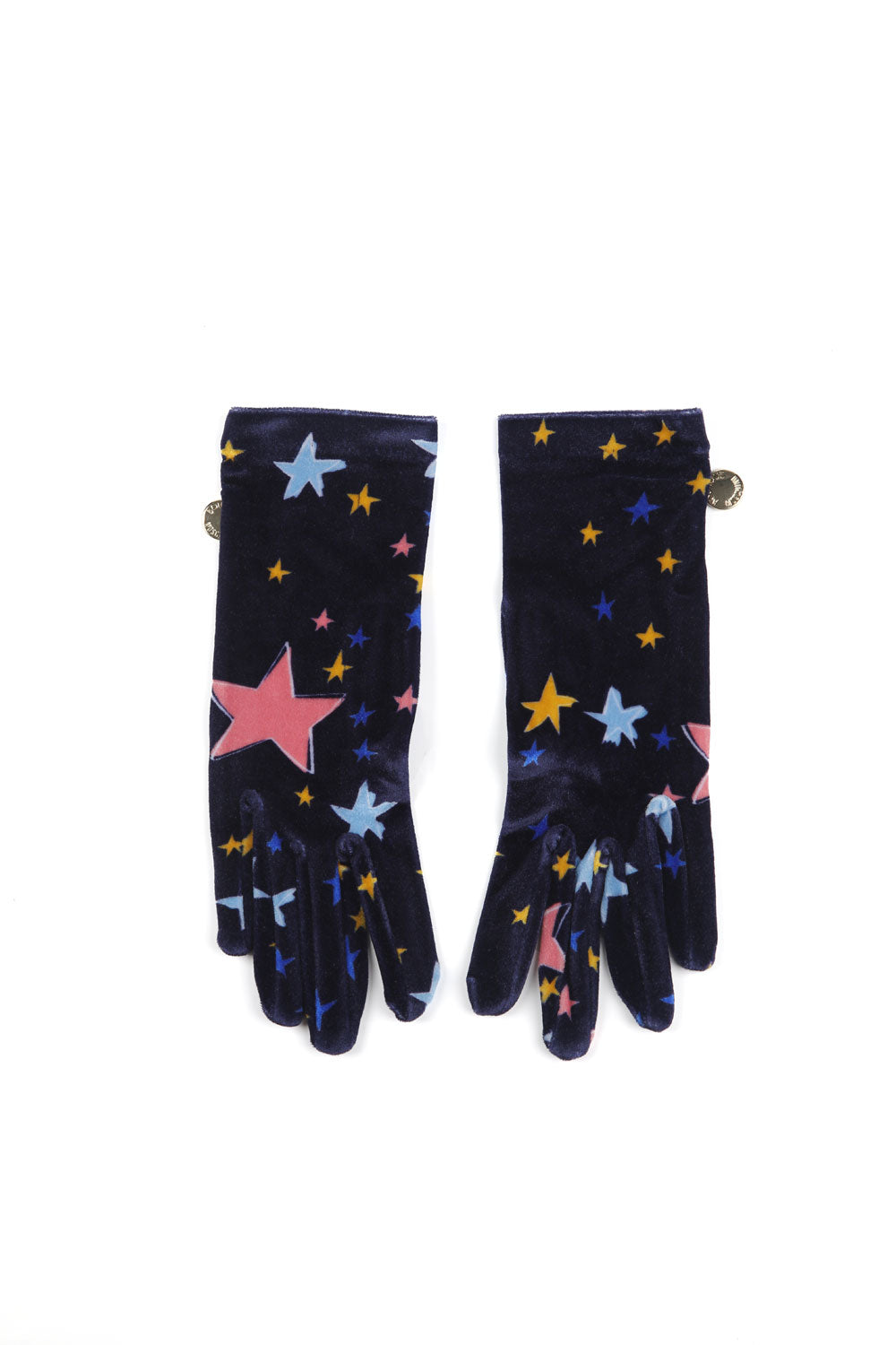 Boutique Moschino Starlight Velour Gloves