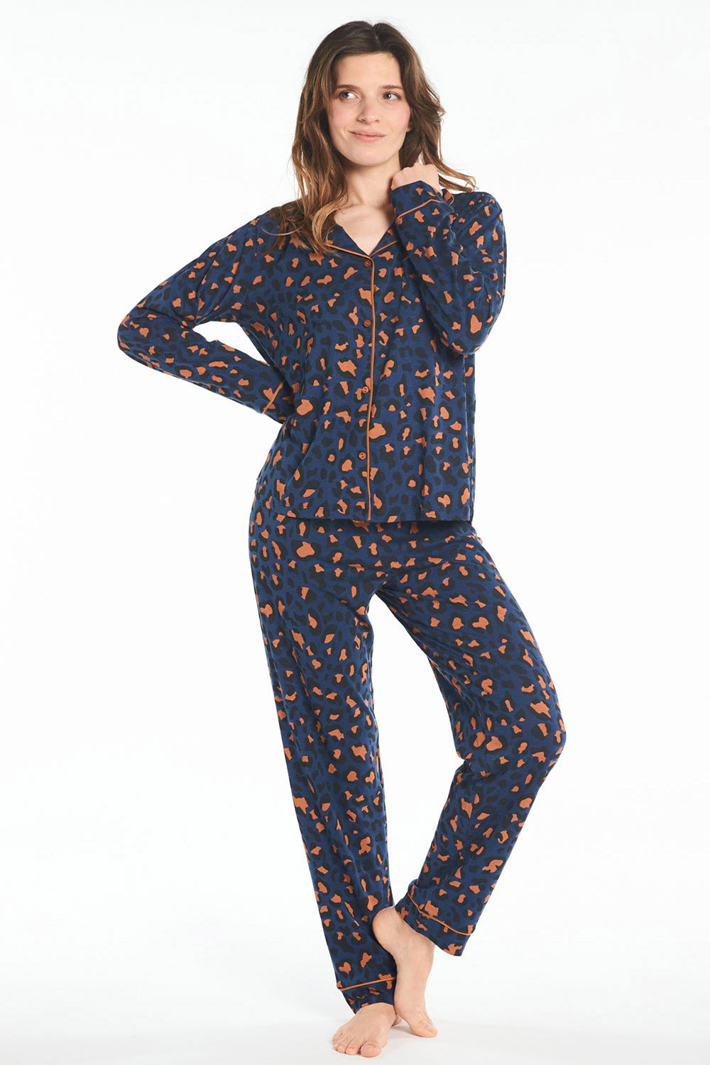 LEOPARD PAJAMA LONG