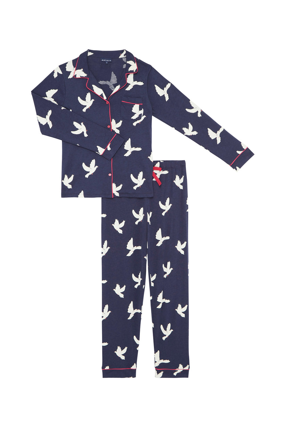 Doves Buttoned Pajamas