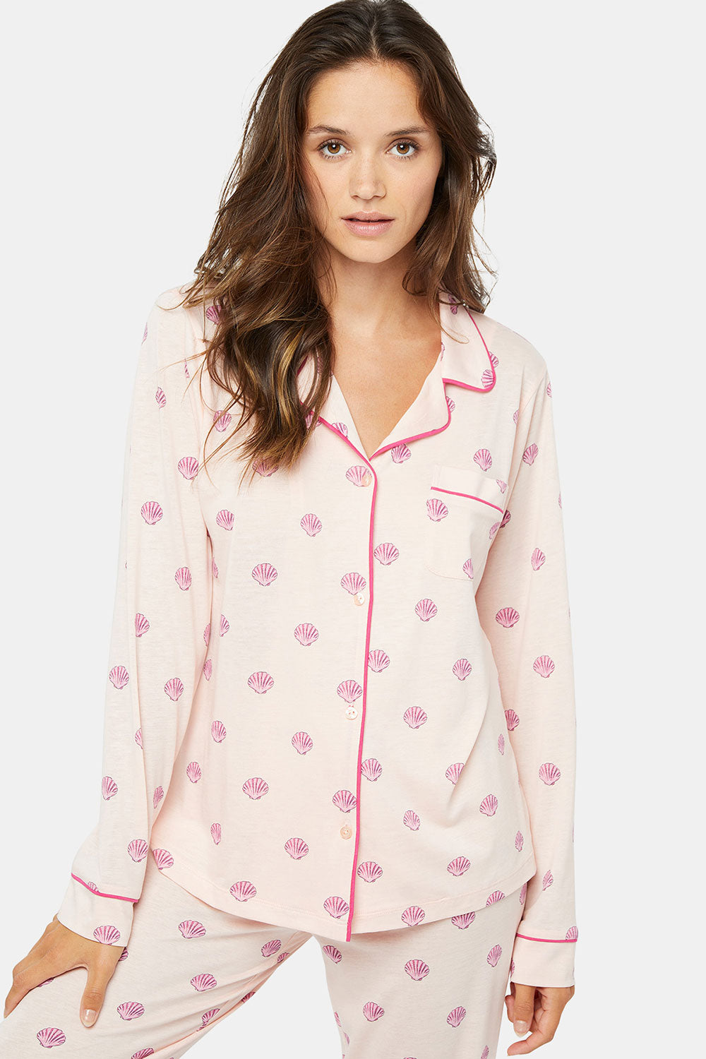 COQUILLAGE LONG BUTTONED PAJAMA