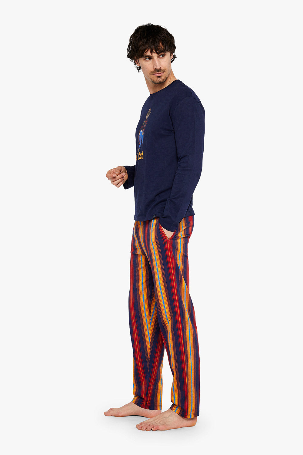 Teddy in the West Men's Pajamas Set