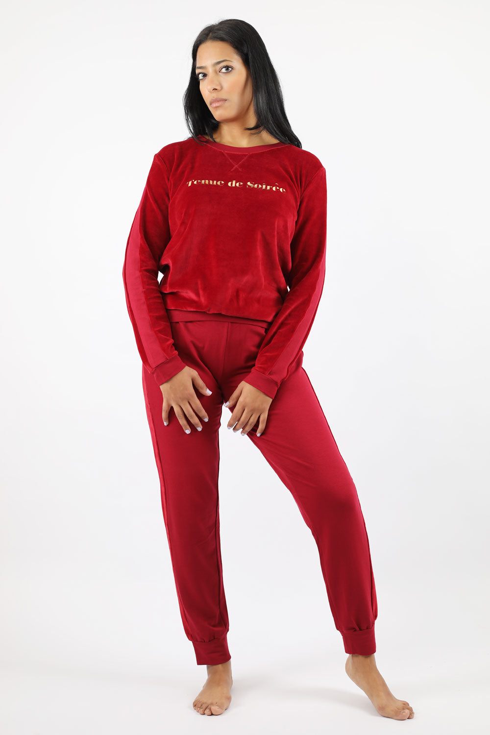 Signature Velour Lounge Pajama Set