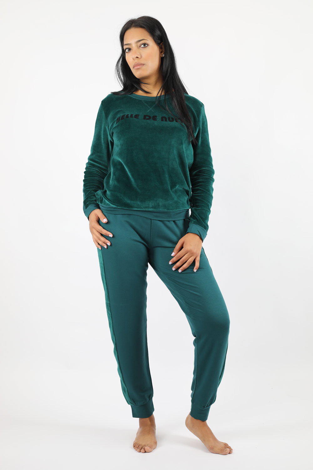 Signature Velour Lounge Pajama Set