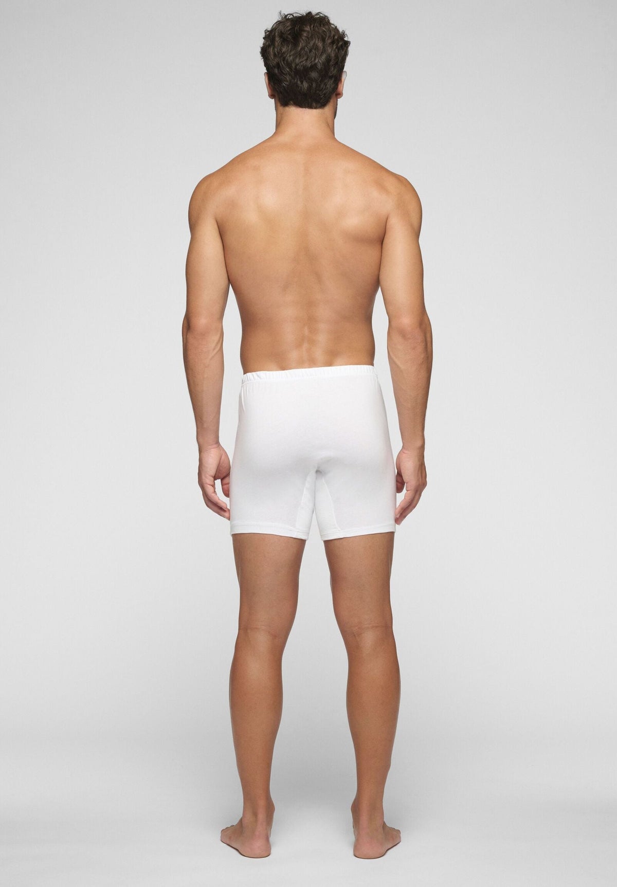 CAGI Boxer Short 5289 with Opening, Cotton, White