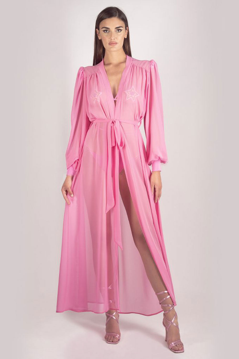 LONG CHIFFON KIMONO