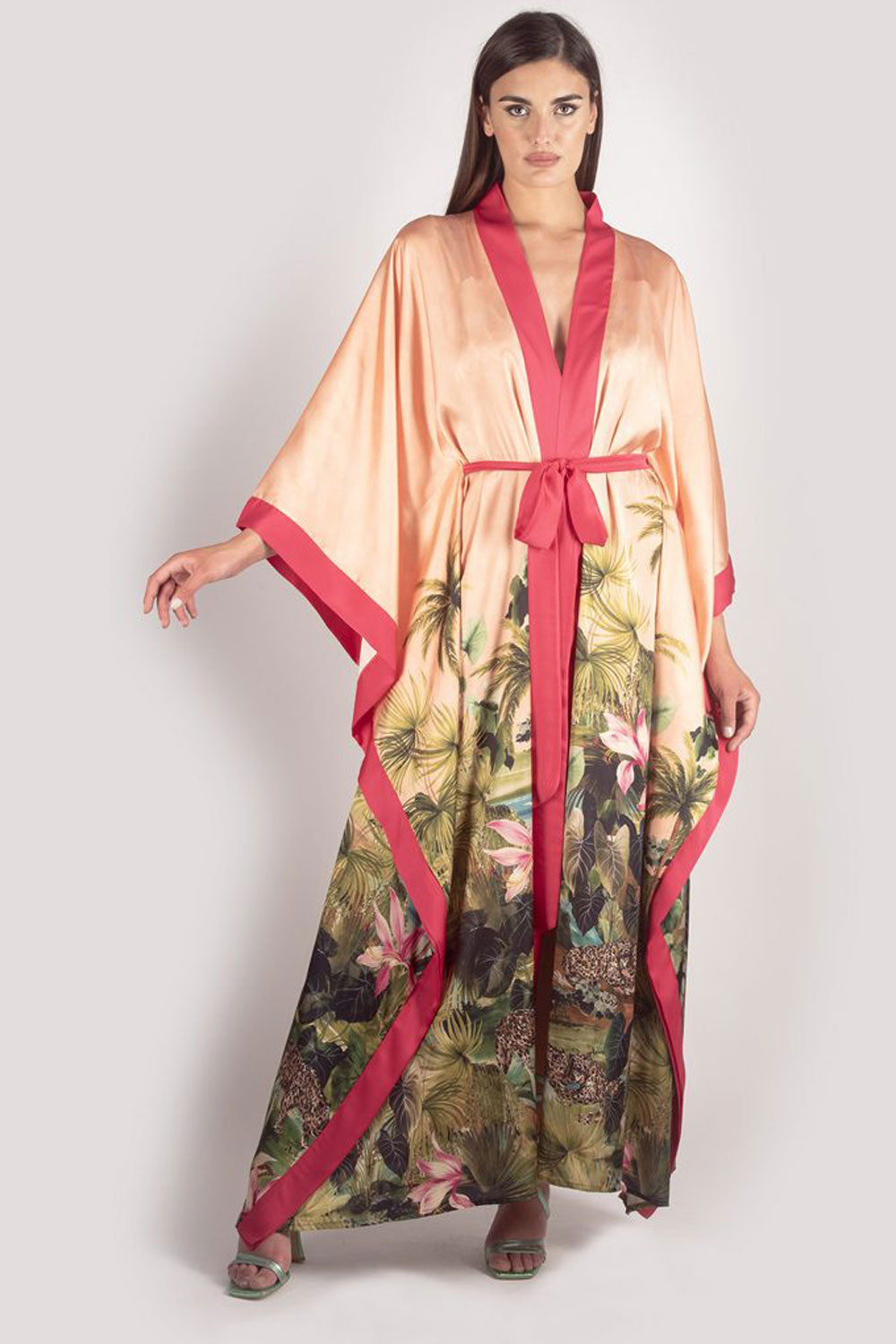 LONG PATTERNED KIMONO