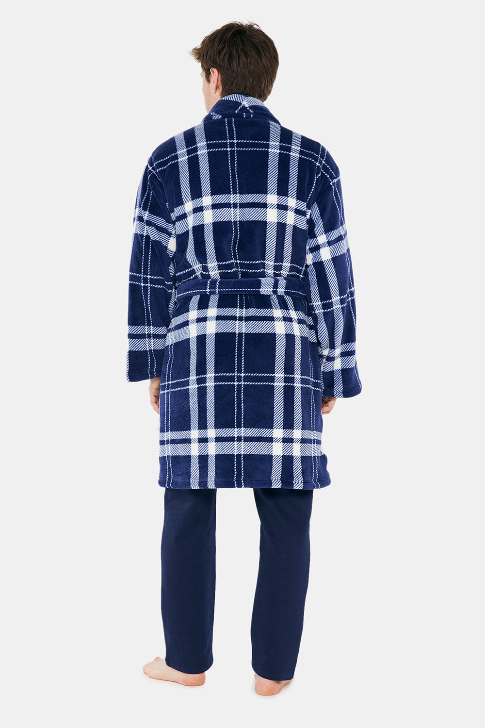 BIG PLAID FLEECE ROBE