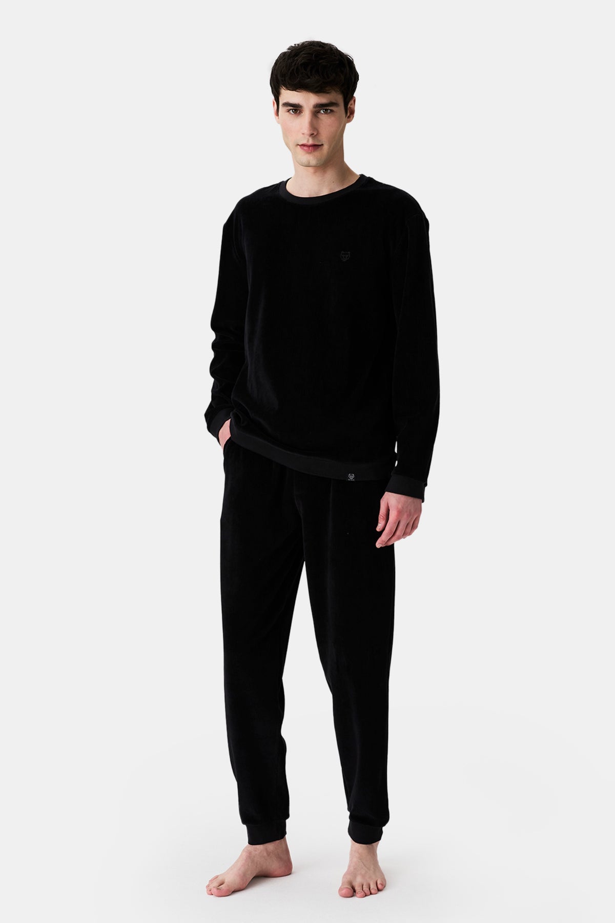 Men's Tenor Black Velvet Pyjama