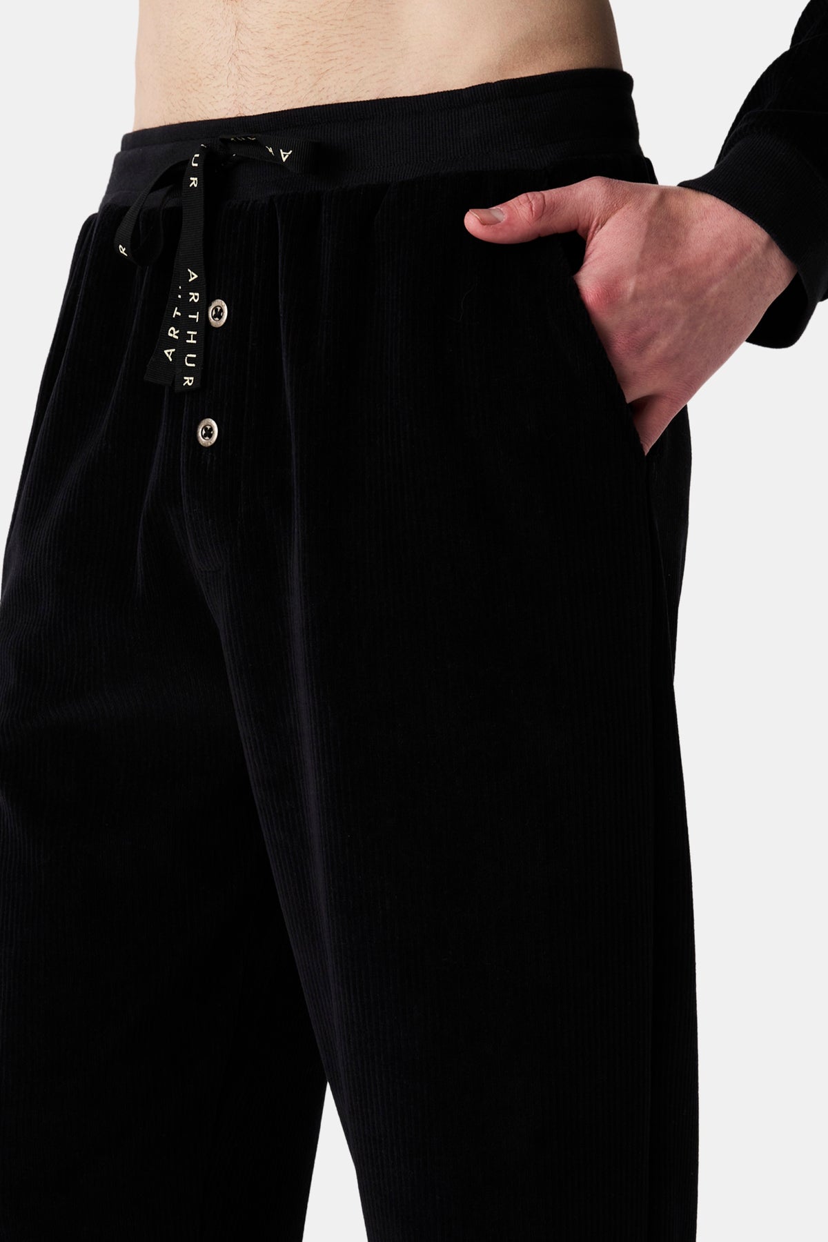 Men's Tenor Black Velvet Pyjama