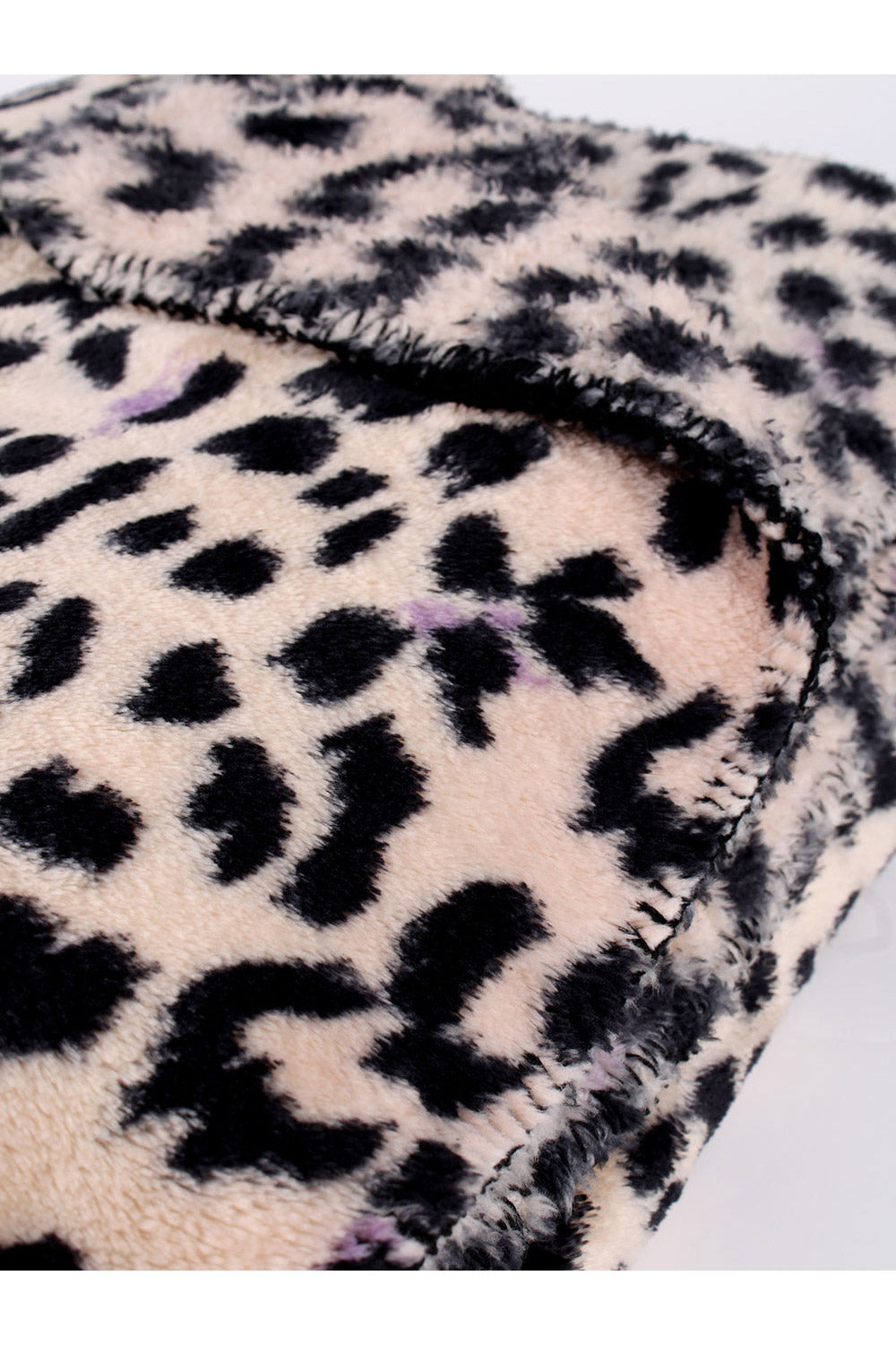 Faux Fourrure Leopard Bed Throw