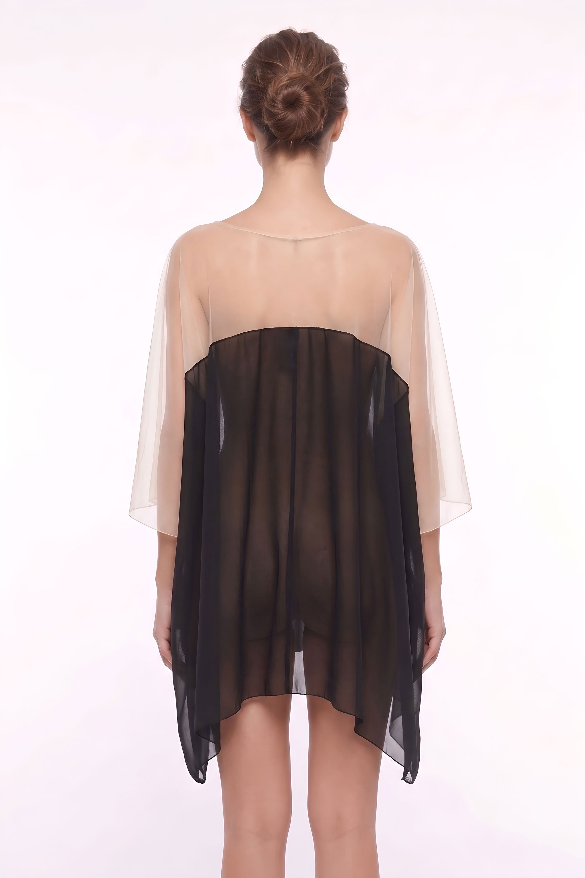 White Smoke Black Beach Tunic