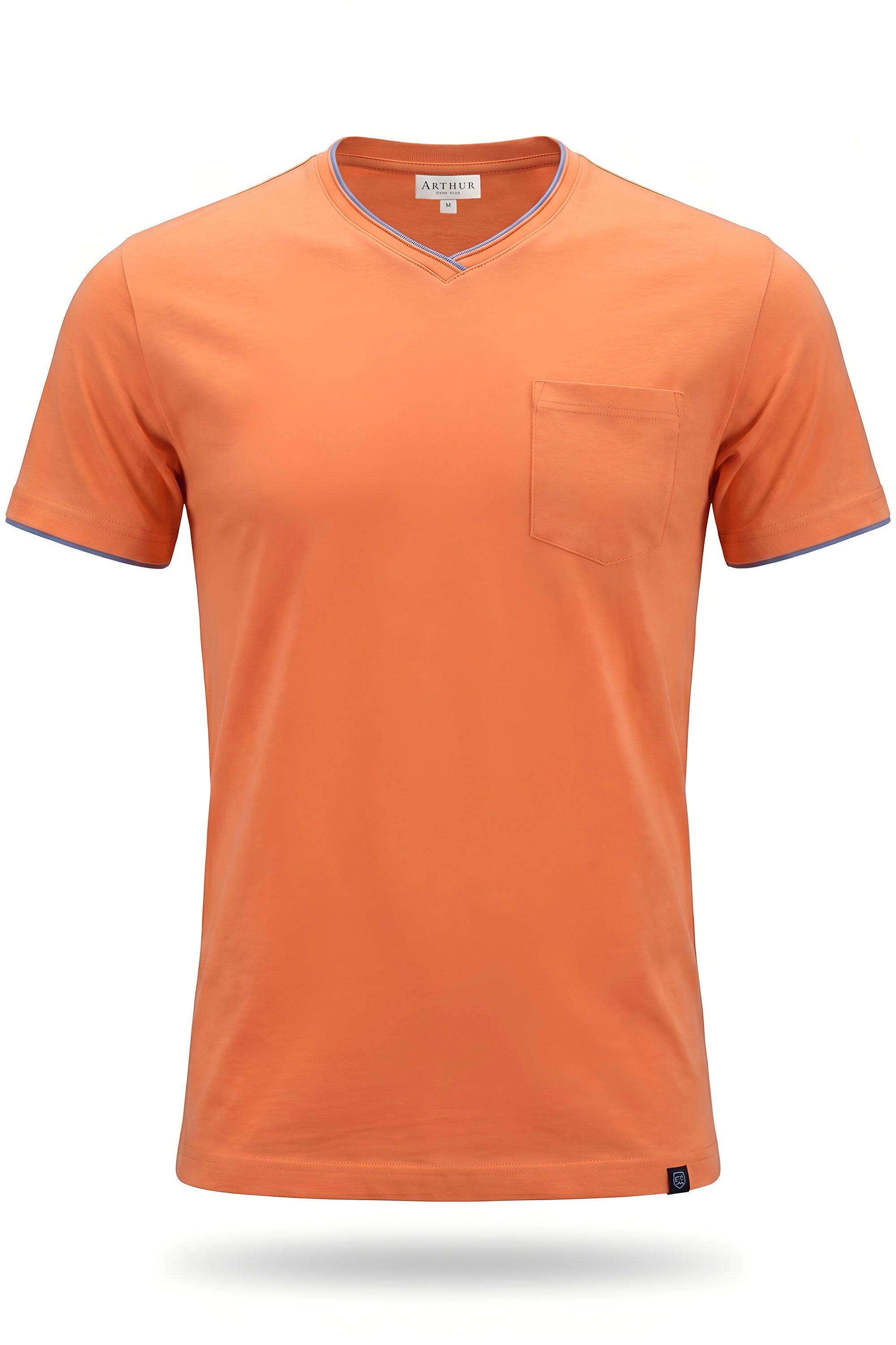 White Smoke V-Neck Beach T-shirt