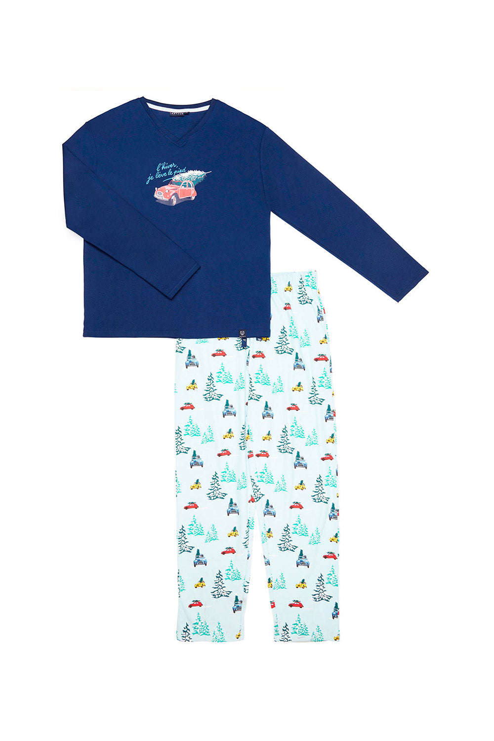 CITROEN PRINTED COTTON PAJAMA