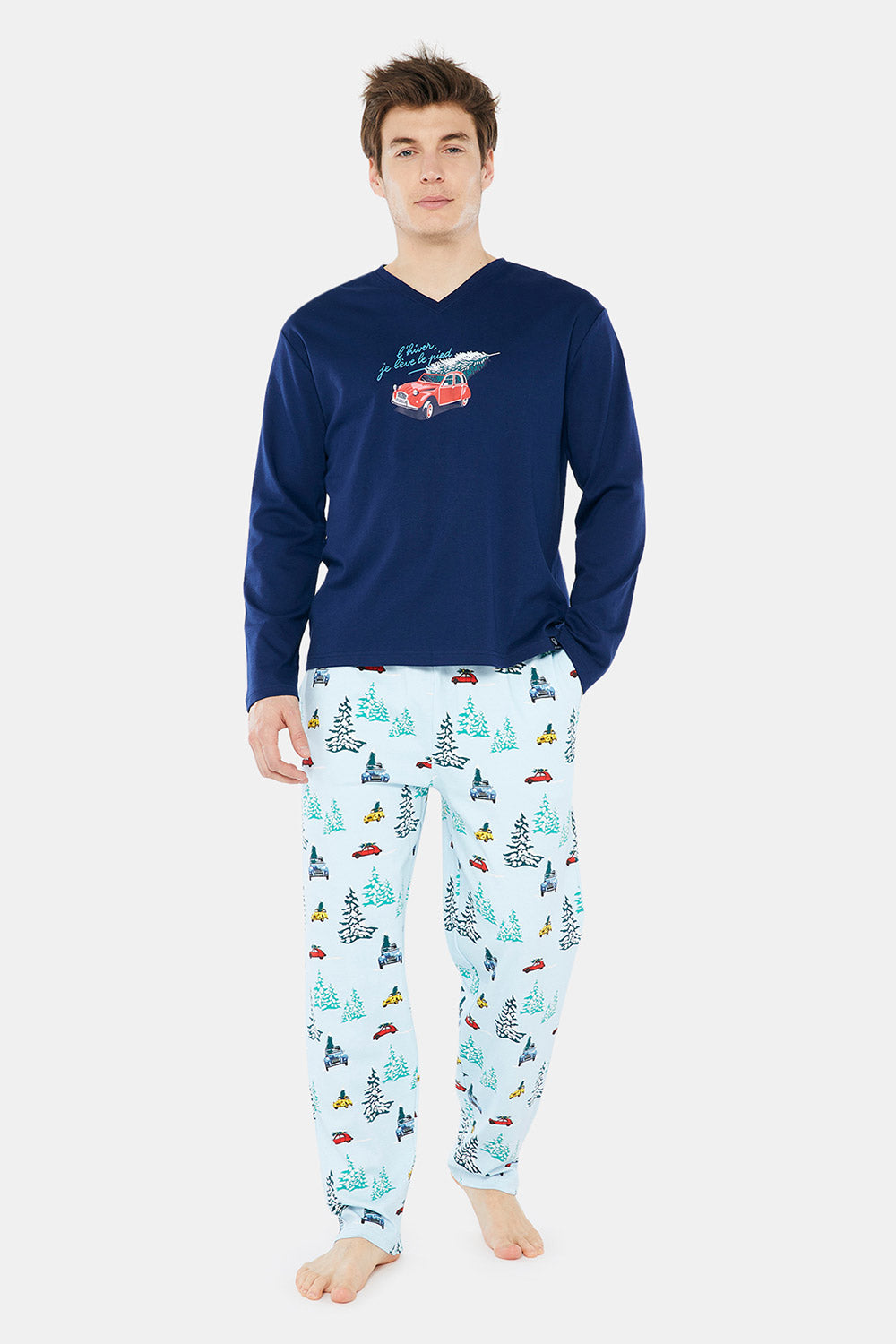 CITROEN PRINTED COTTON PAJAMA