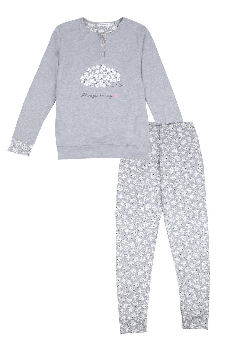 Charming Floral Cotton Pajama Set