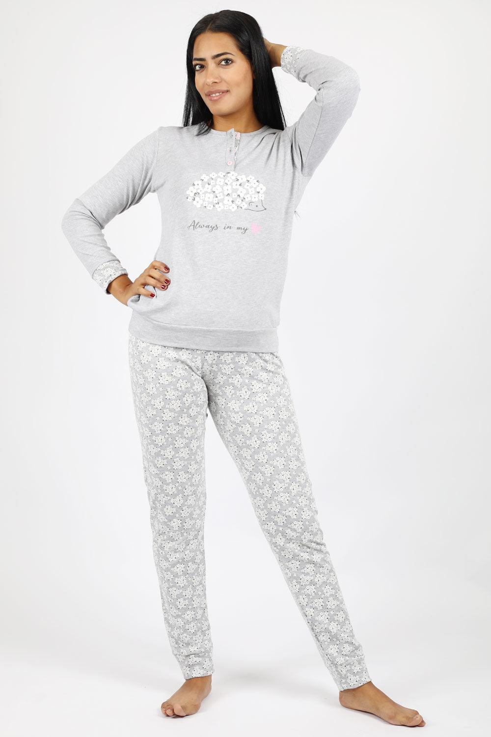 Charming Floral Cotton Pajama Set