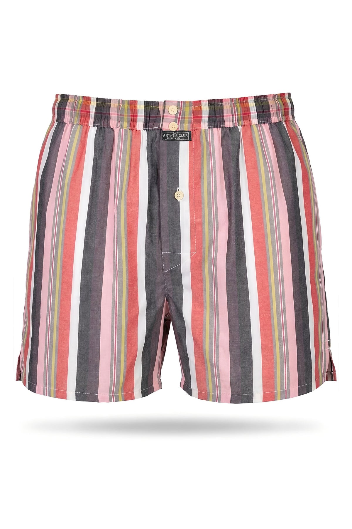 Red Multi Stripe Cotton Boxer