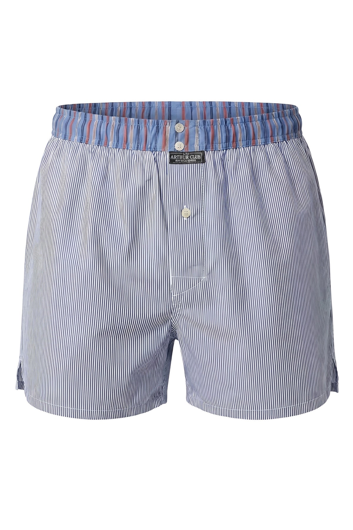 Blue Pinstripe Cotton Boxer
