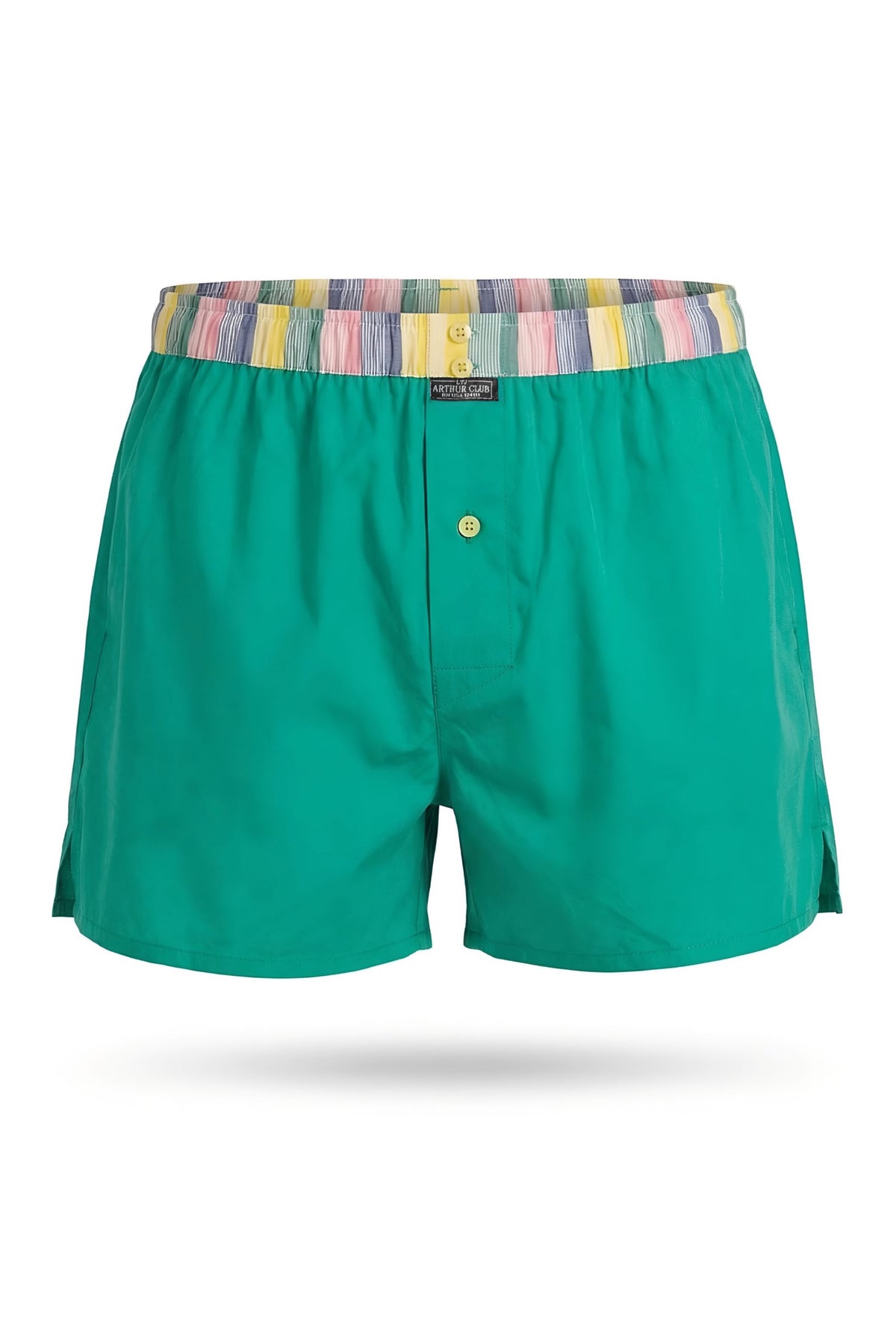 White Smoke Green Cotton Boxer