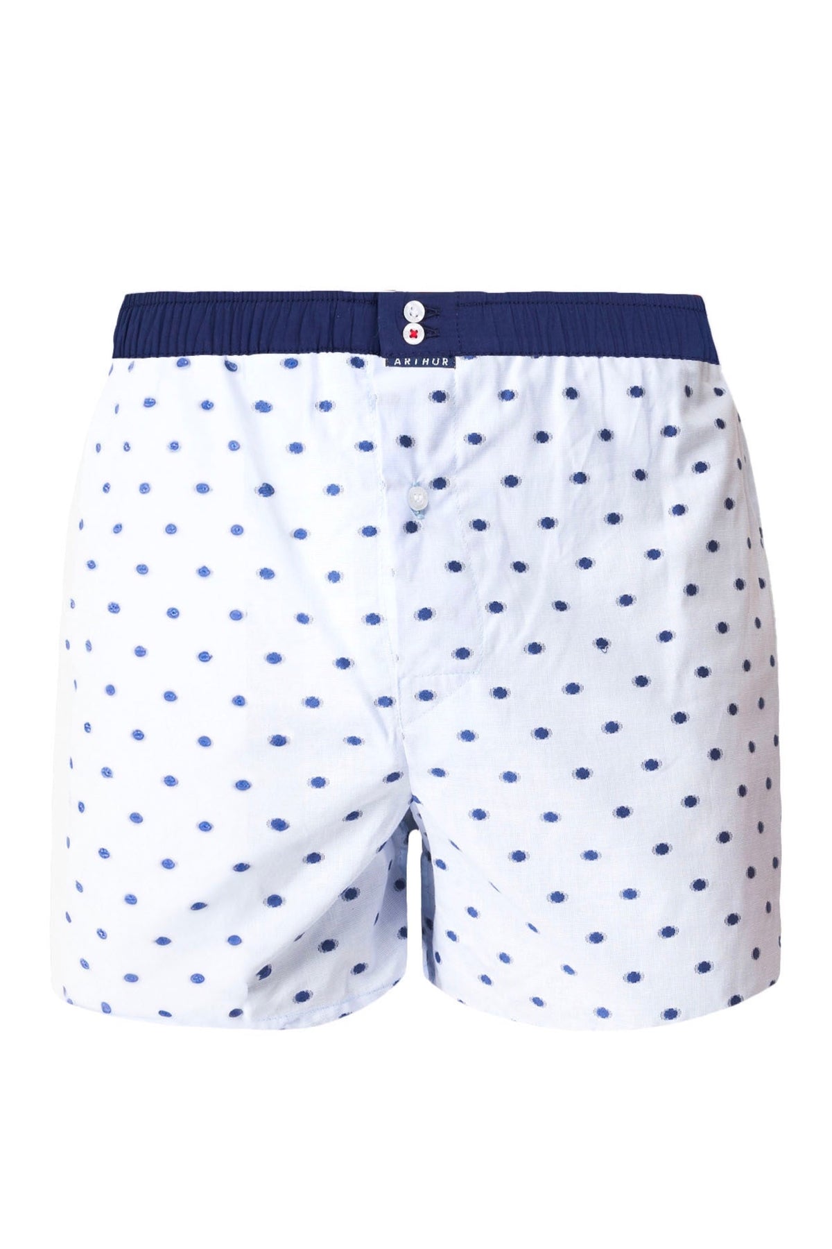 White Smoke Sky Blue Print Cotton Boxer, Limited Edition