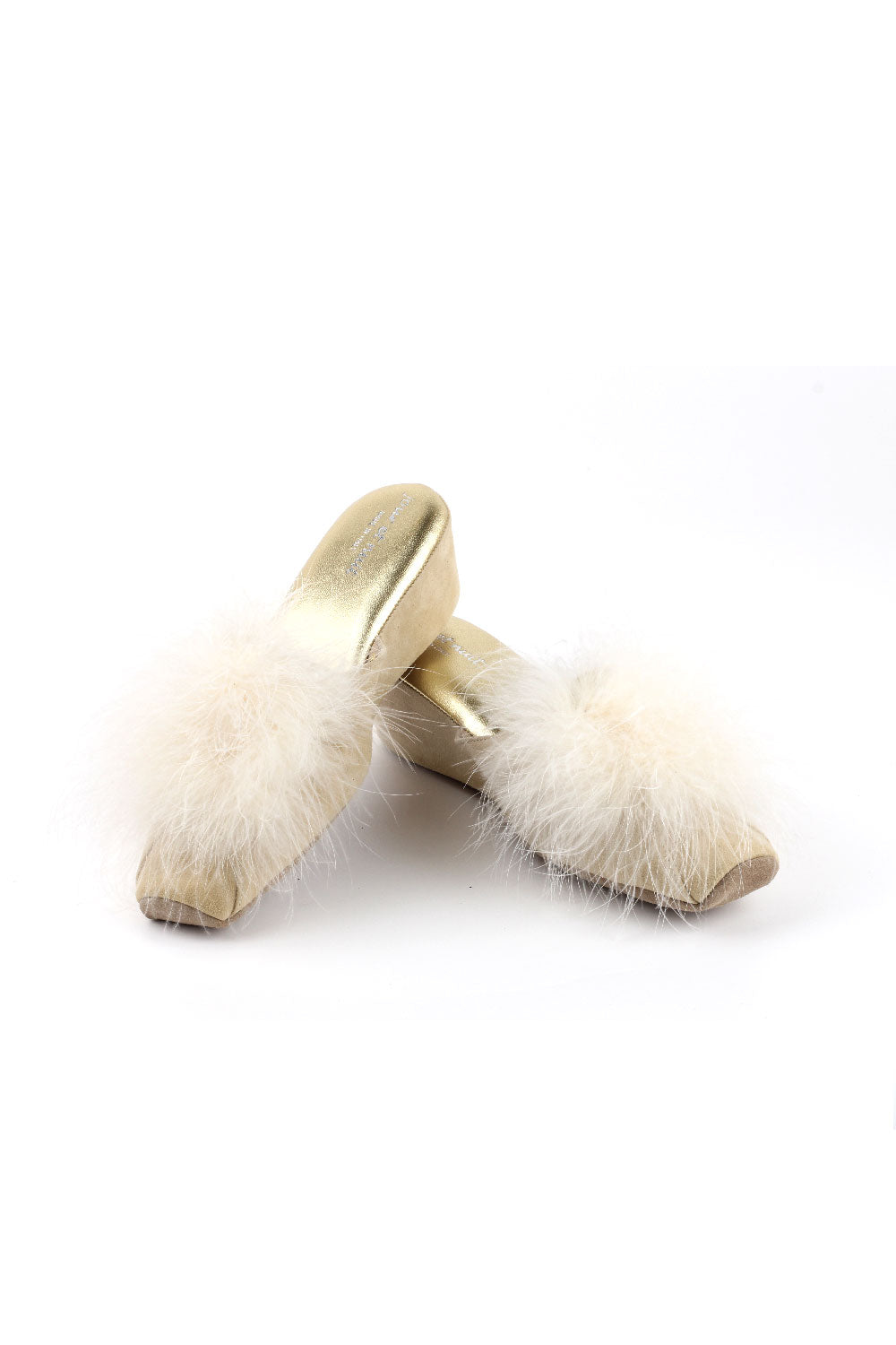 Elegant Feather Home Slipper