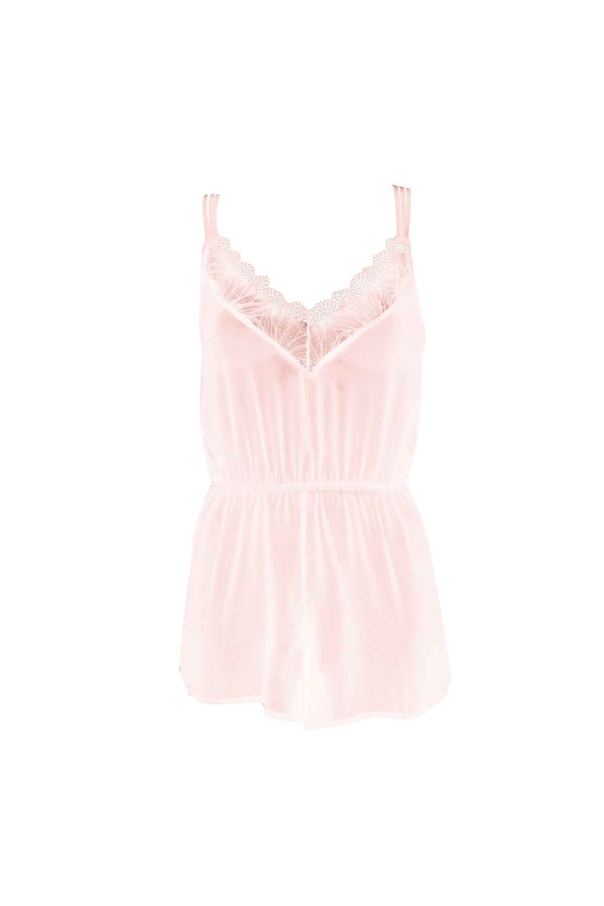 Misty Rose Lily Lace Teddy, Rose