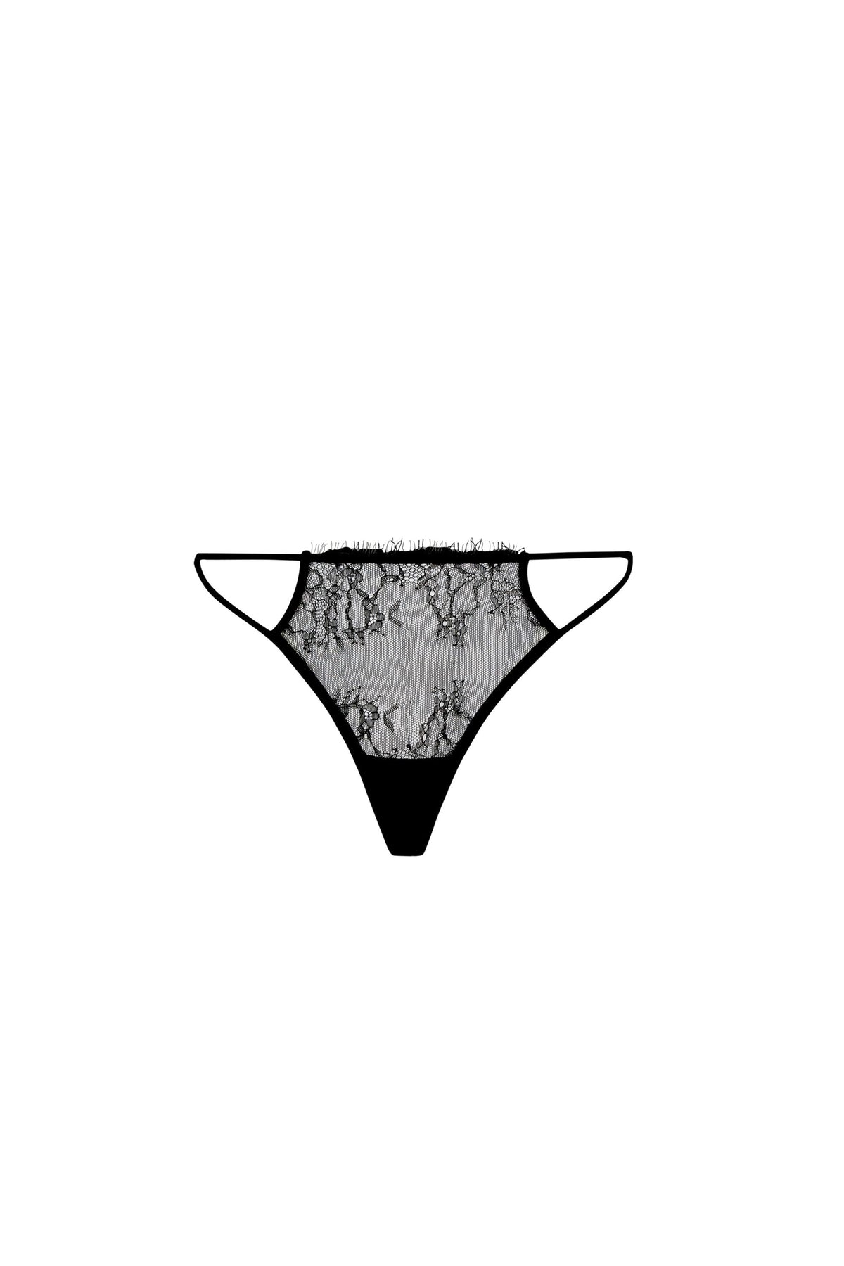White Smoke Lyra Eyelash Lace Bra and Thong Set