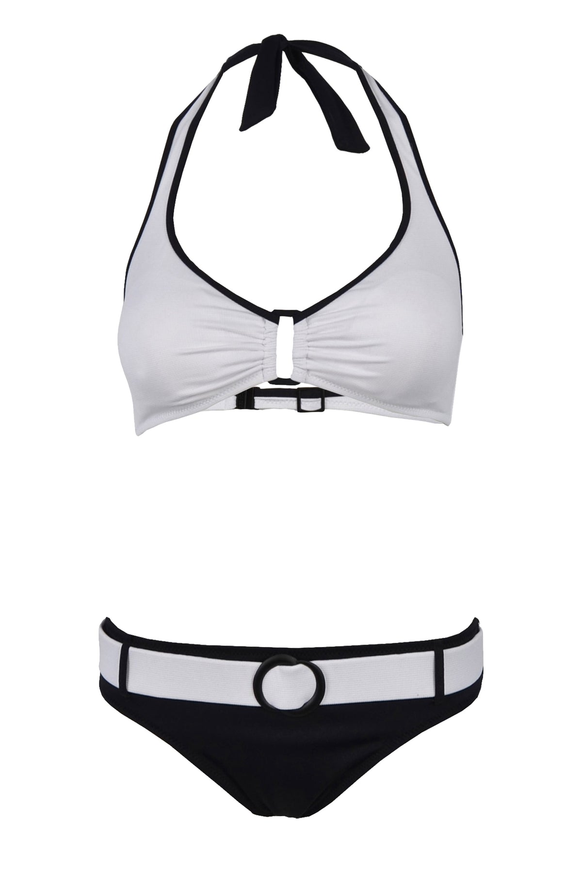 White Smoke Sacha Padded Halter Bikini