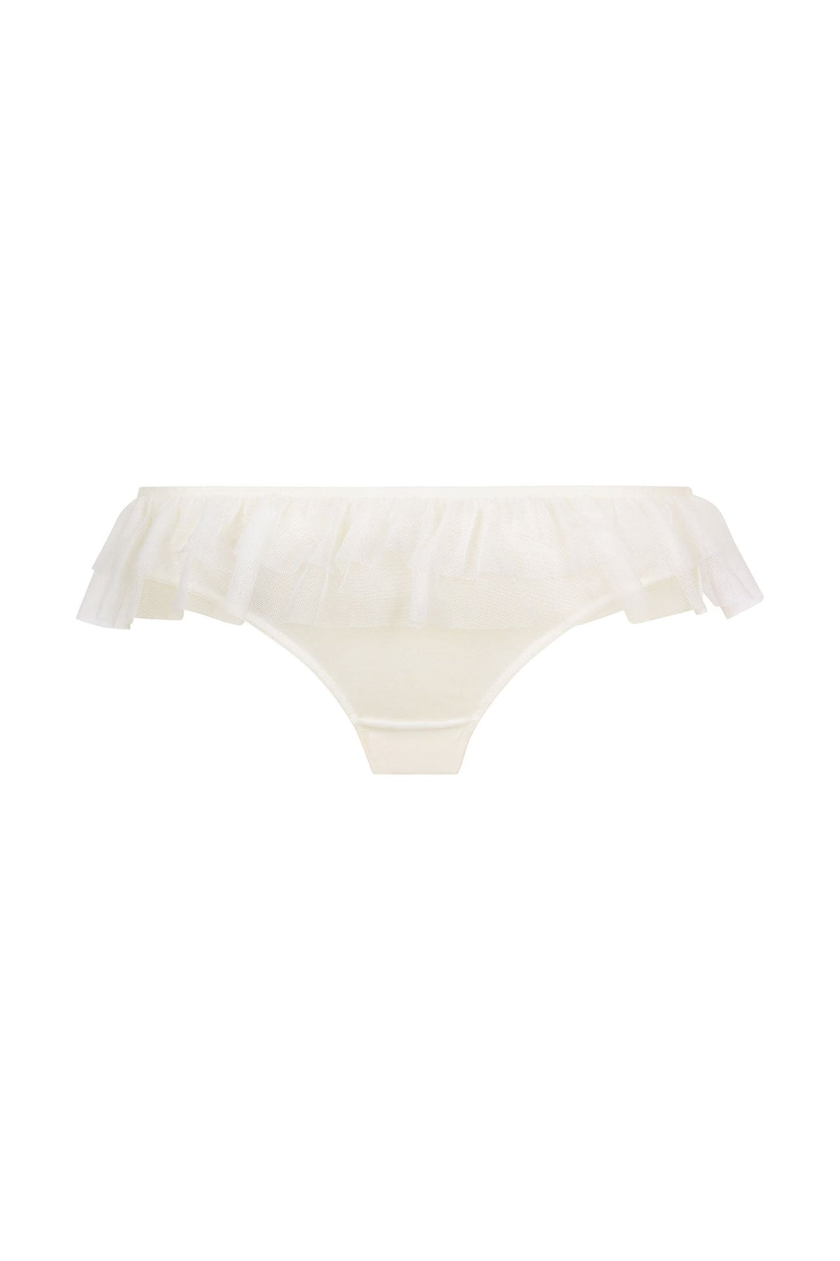 White Smoke Valeria Ruffle Bra and Brief Set, Ivory