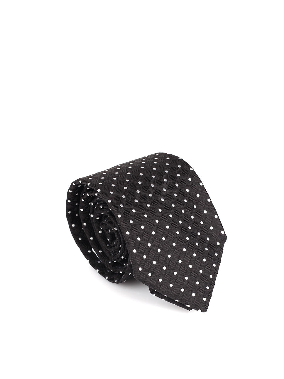 POLKA DOTS JAQUARD NECKTIE