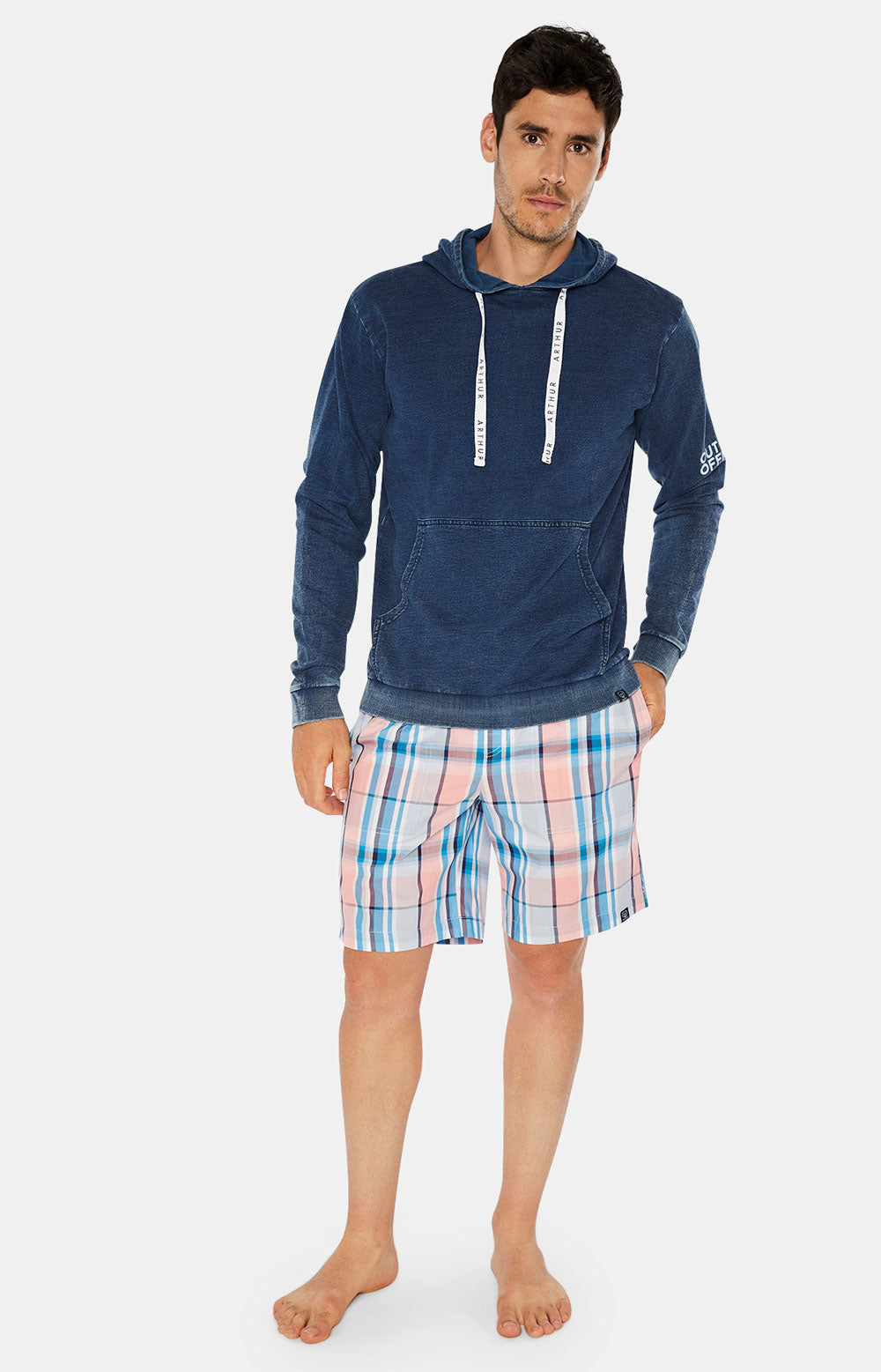 White Smoke STRAWBERRY CHECKED SHORTS