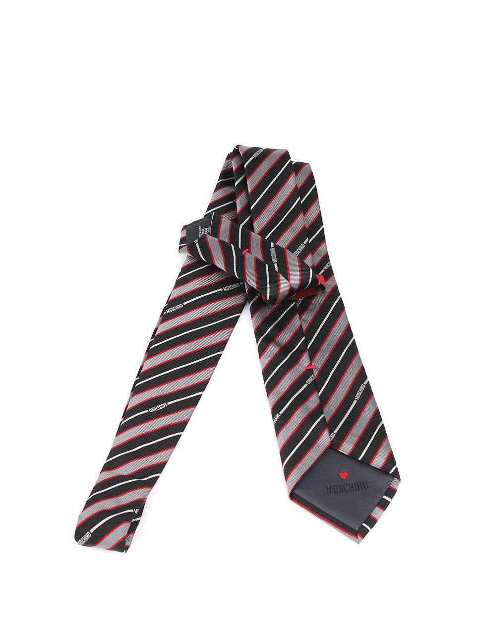 DIAGONAL STRIPE PRINT NECKTIE