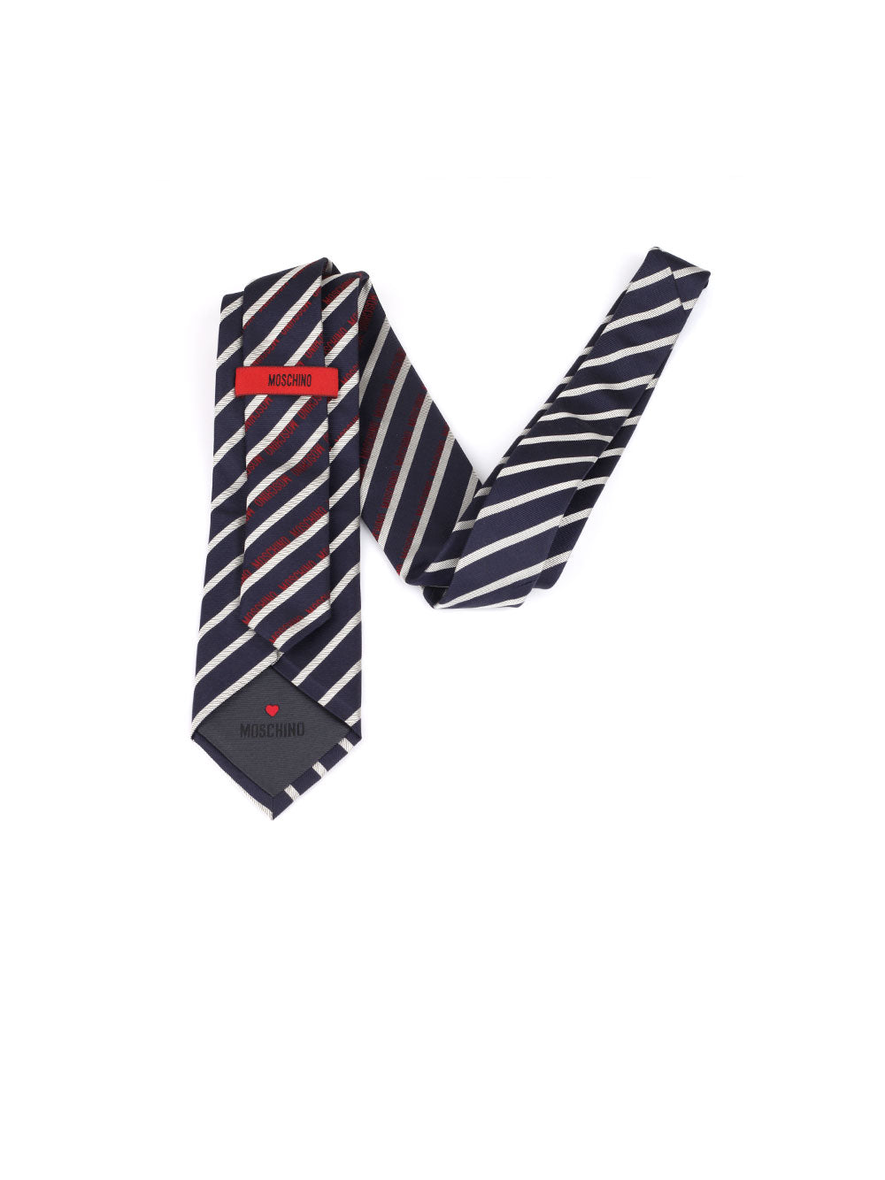 MOSCHINO STRIPED NECKTIE