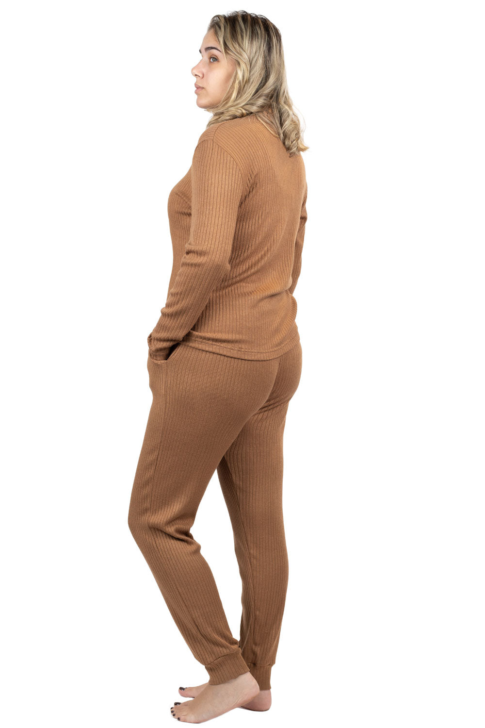 Ribbed Lounge Pajama Set