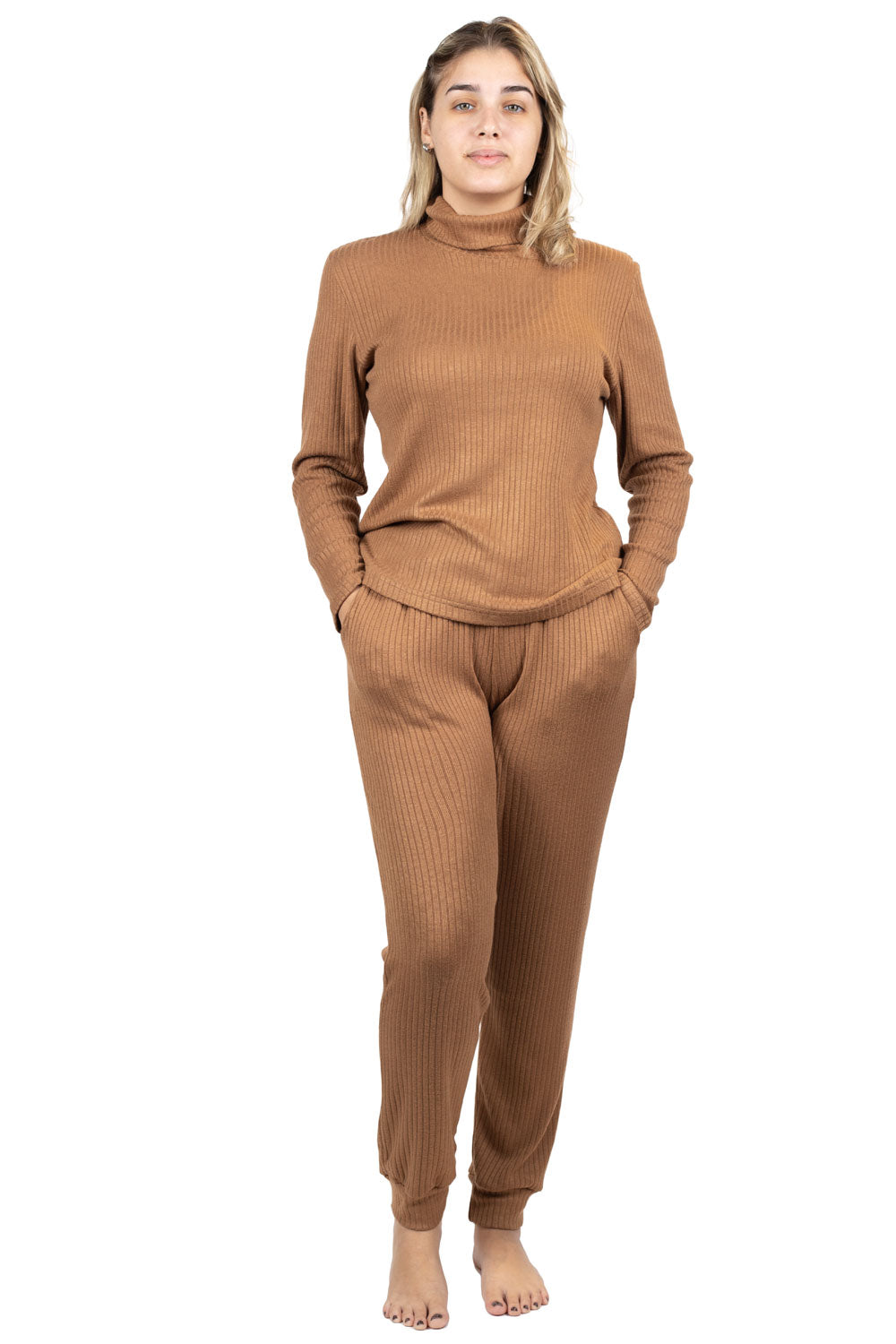 Ribbed Lounge Pajama Set