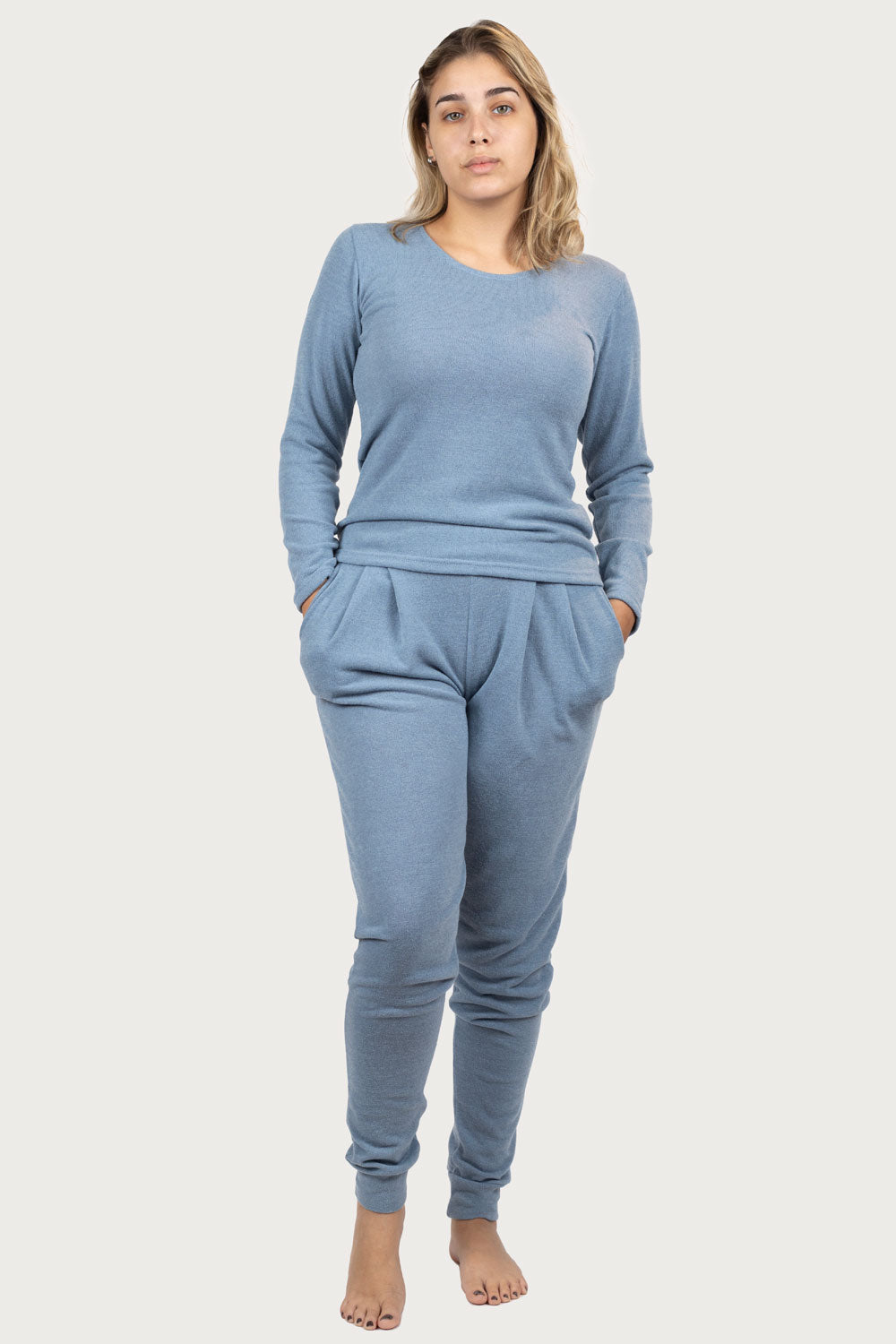 Cozy Light Blue Lounge Pajama Set