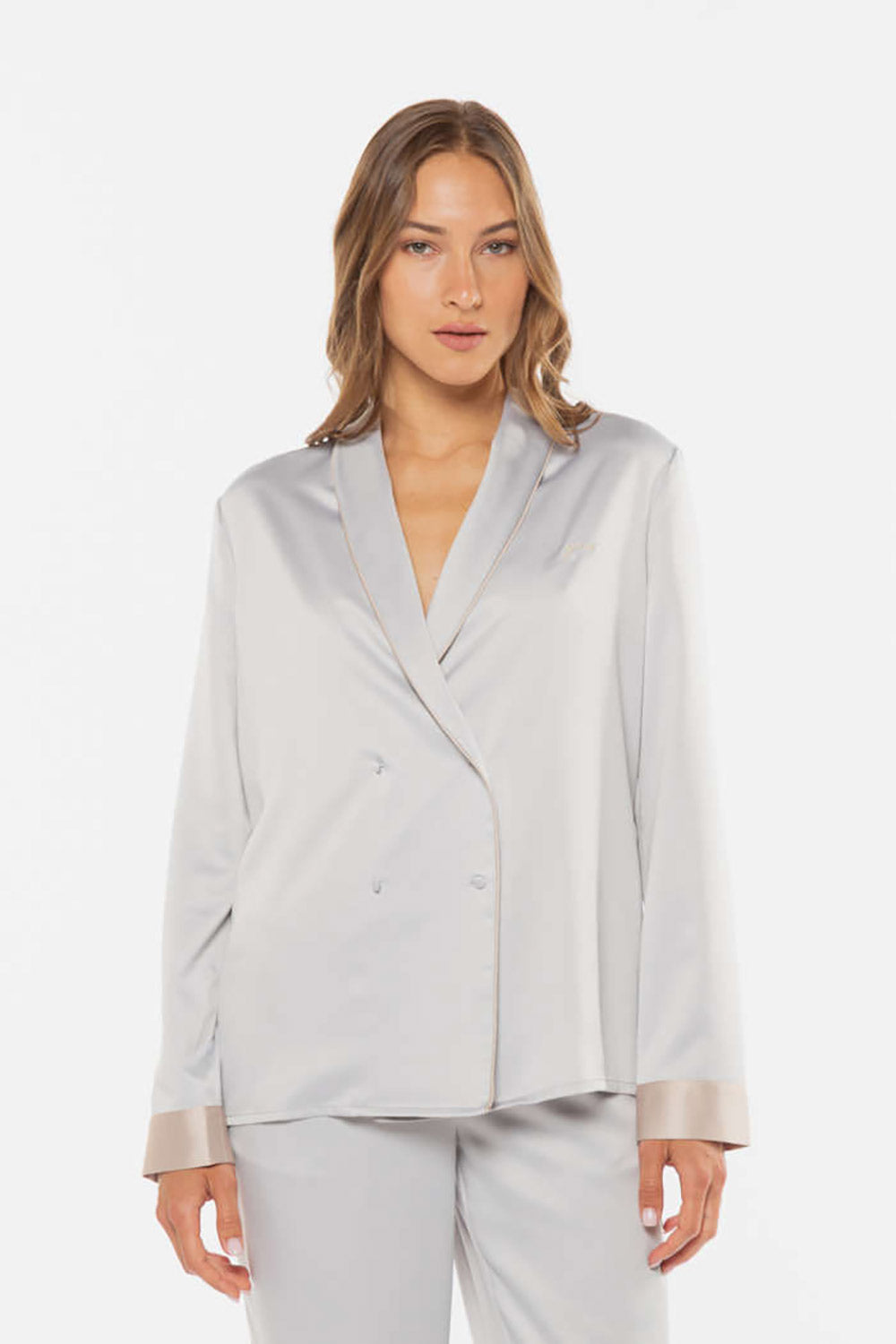 Guess Pearl Satin Pajama Set