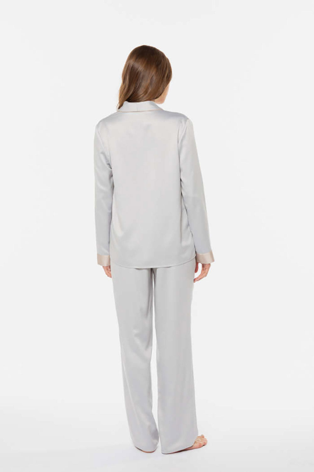 Guess Pearl Satin Pajama Set