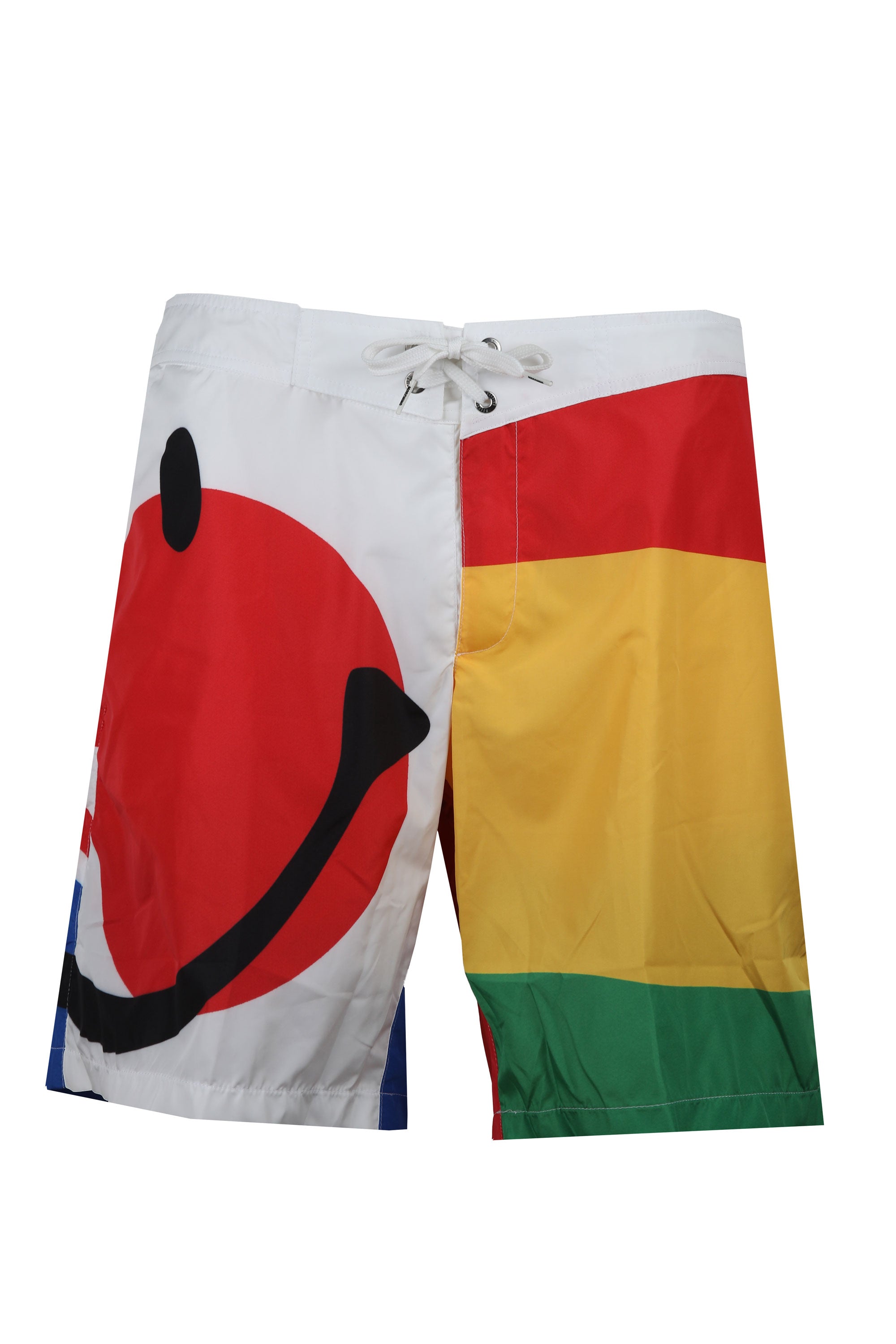 White Smoke Moschino Smily Multicolor Bermuda Shorts