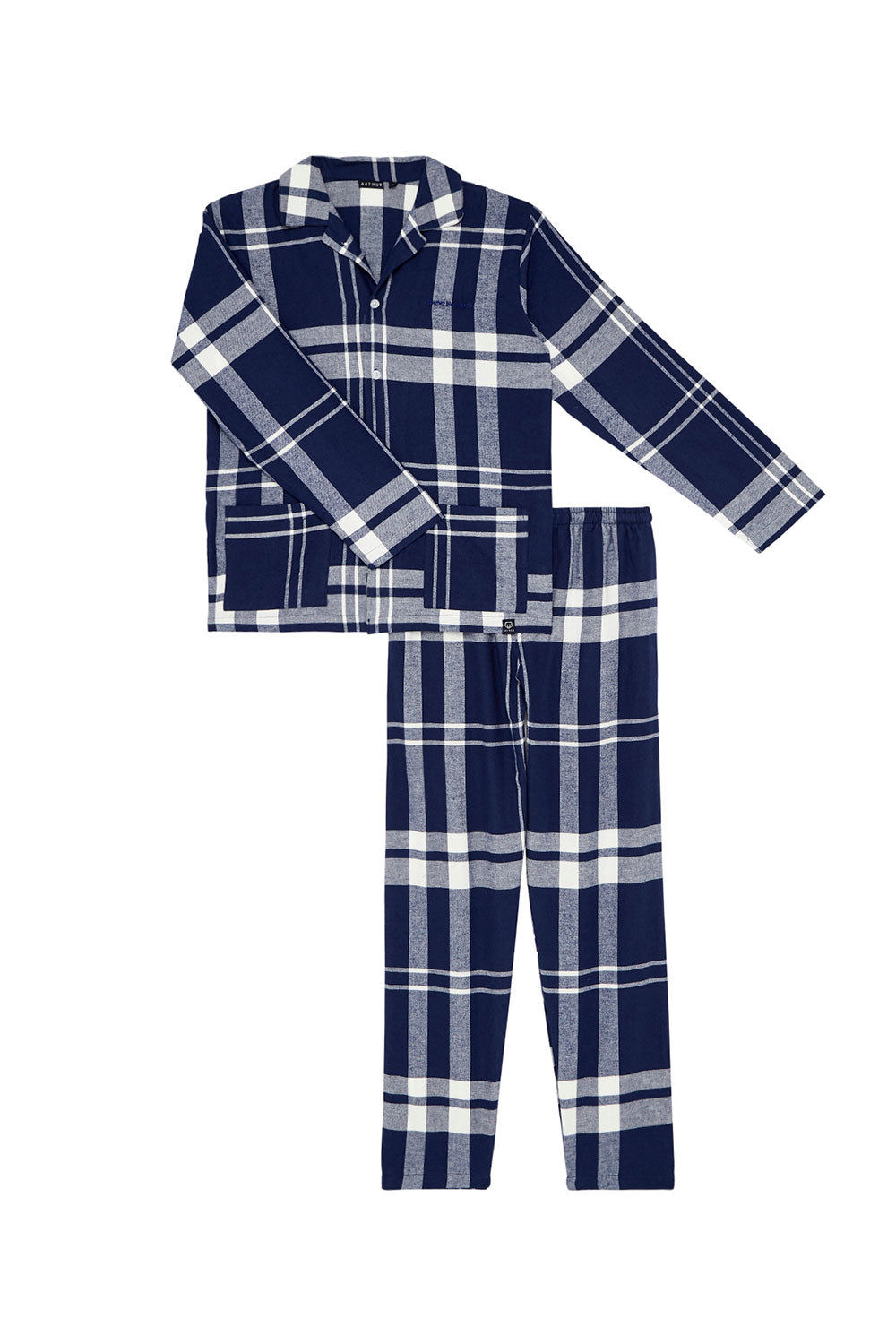 Big Tiles Buttoned Pajama Set