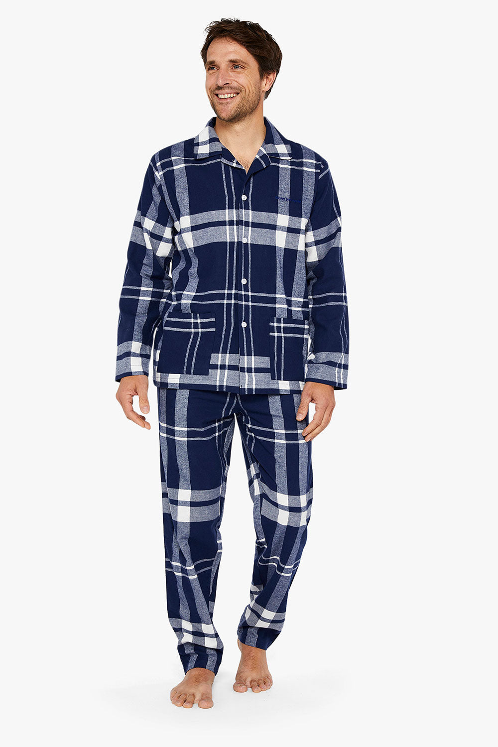 Big Tiles Buttoned Pajama Set