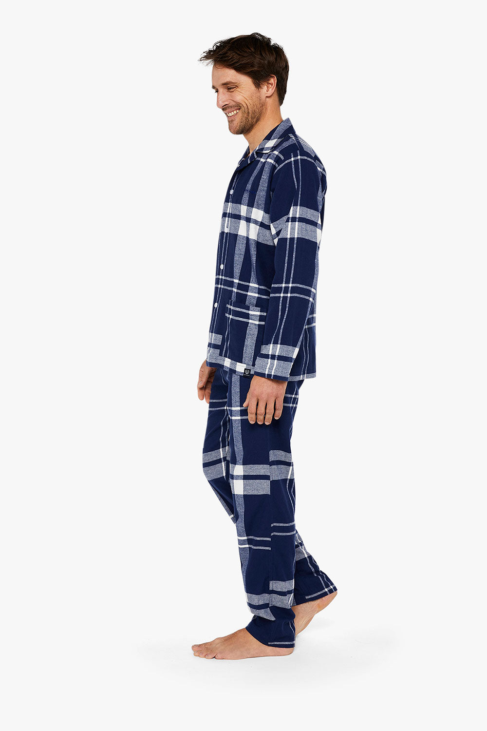 Big Tiles Buttoned Pajama Set