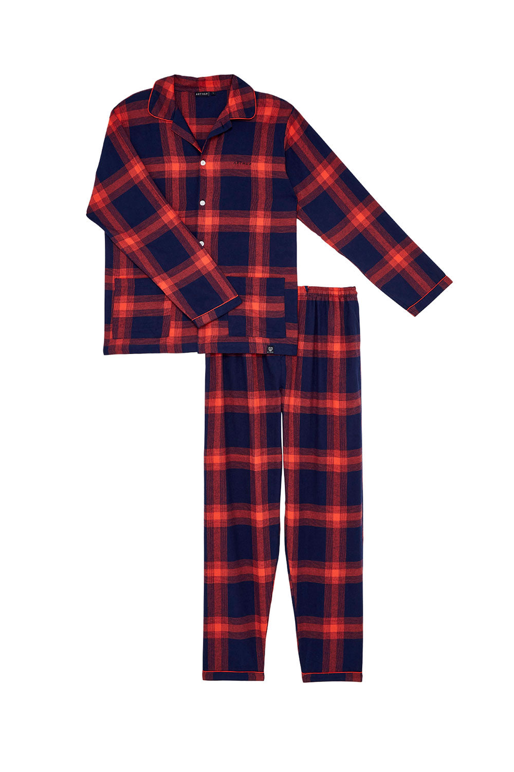 On Fire Buttoned Pajama Set