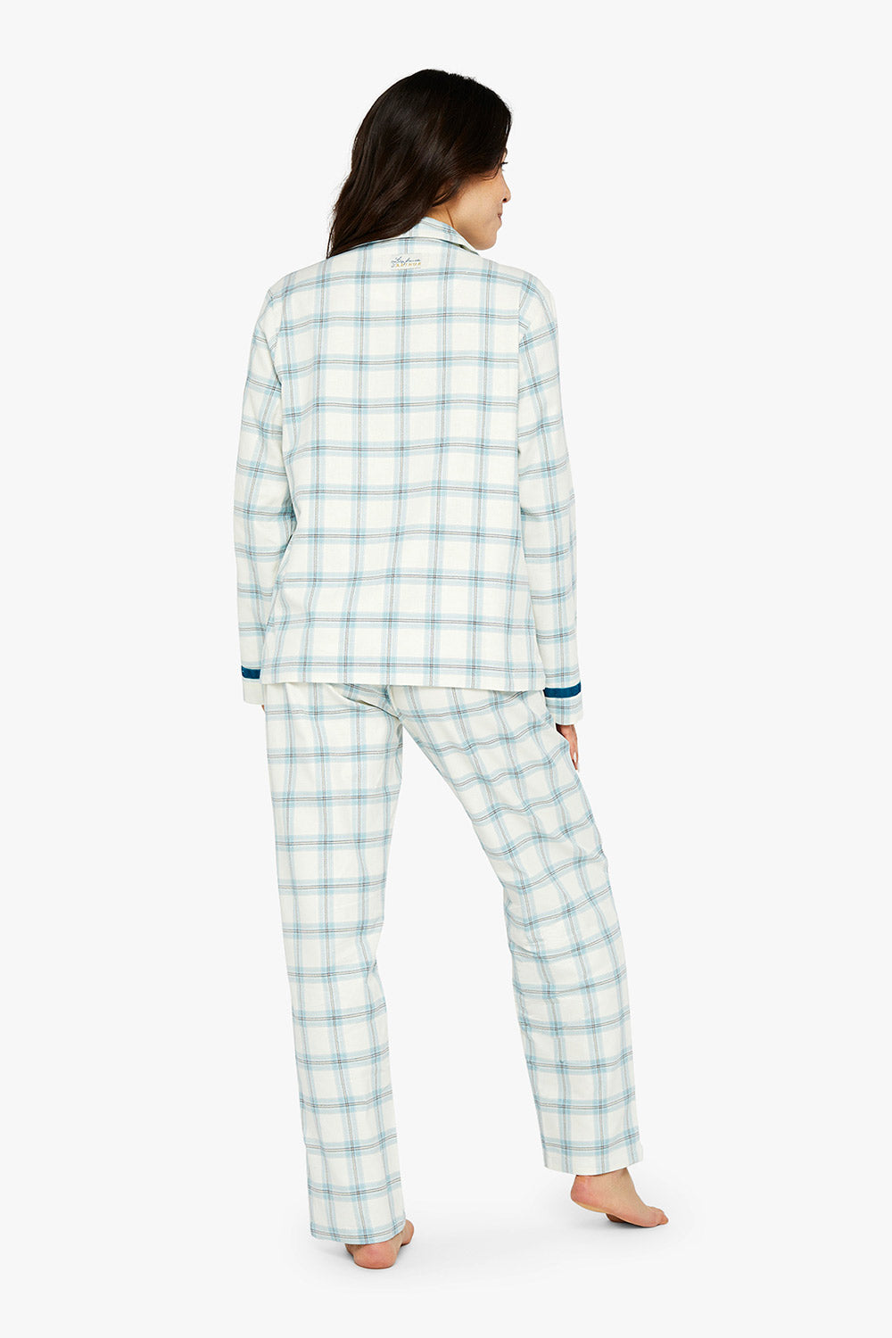 Maryline Buttoned Flannel Pajama Set