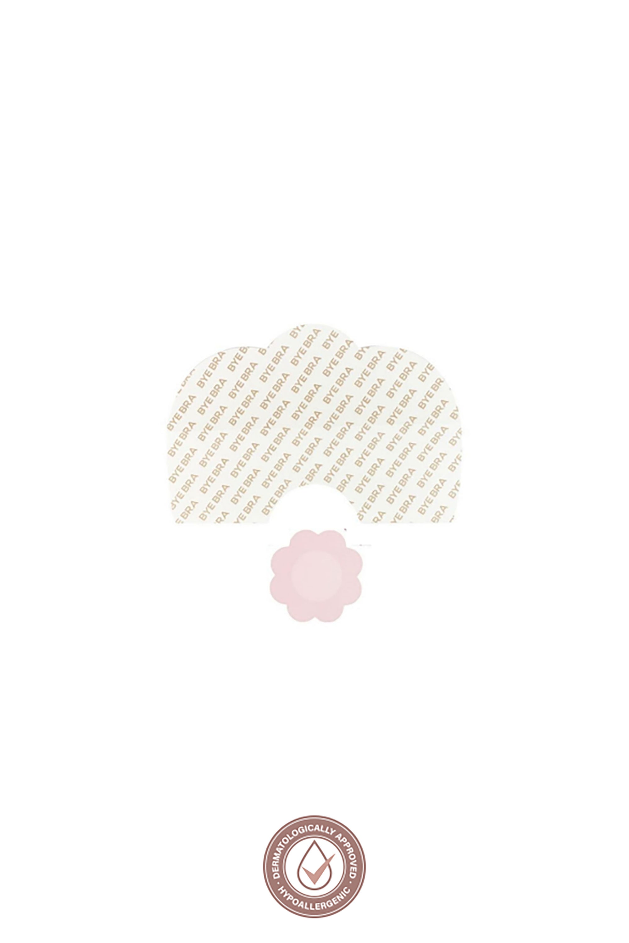 BYE BRA Breast Lift Tape + Beige Satin Nipple Covers