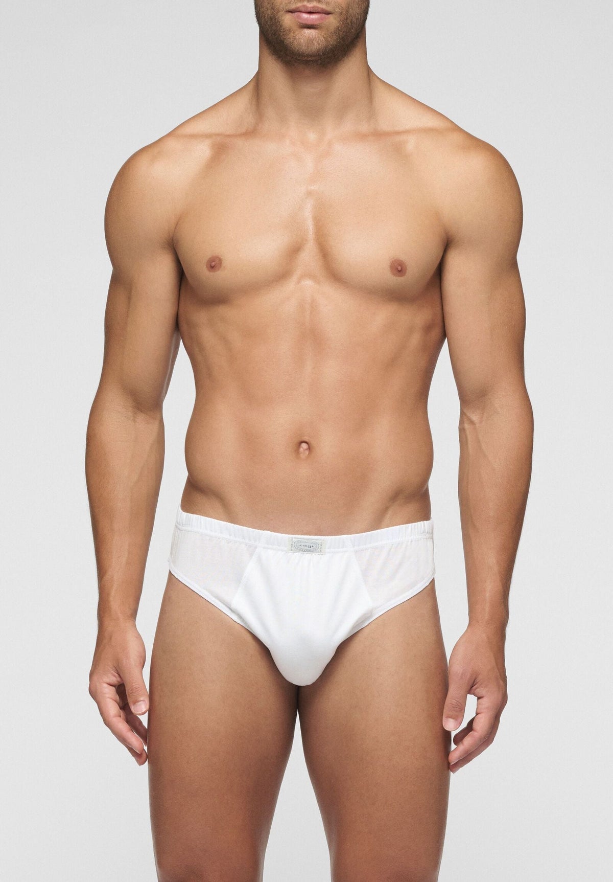 CAGI Mini Brief 1208, Filo di Scozia Cotton, White