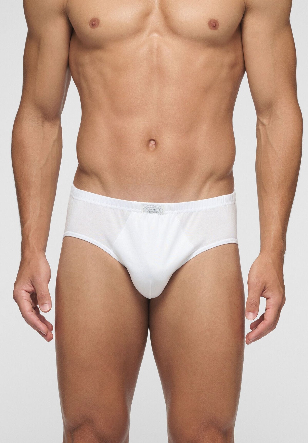 CAGI Mid Brief 1210, Filo di Scozia Cotton, White