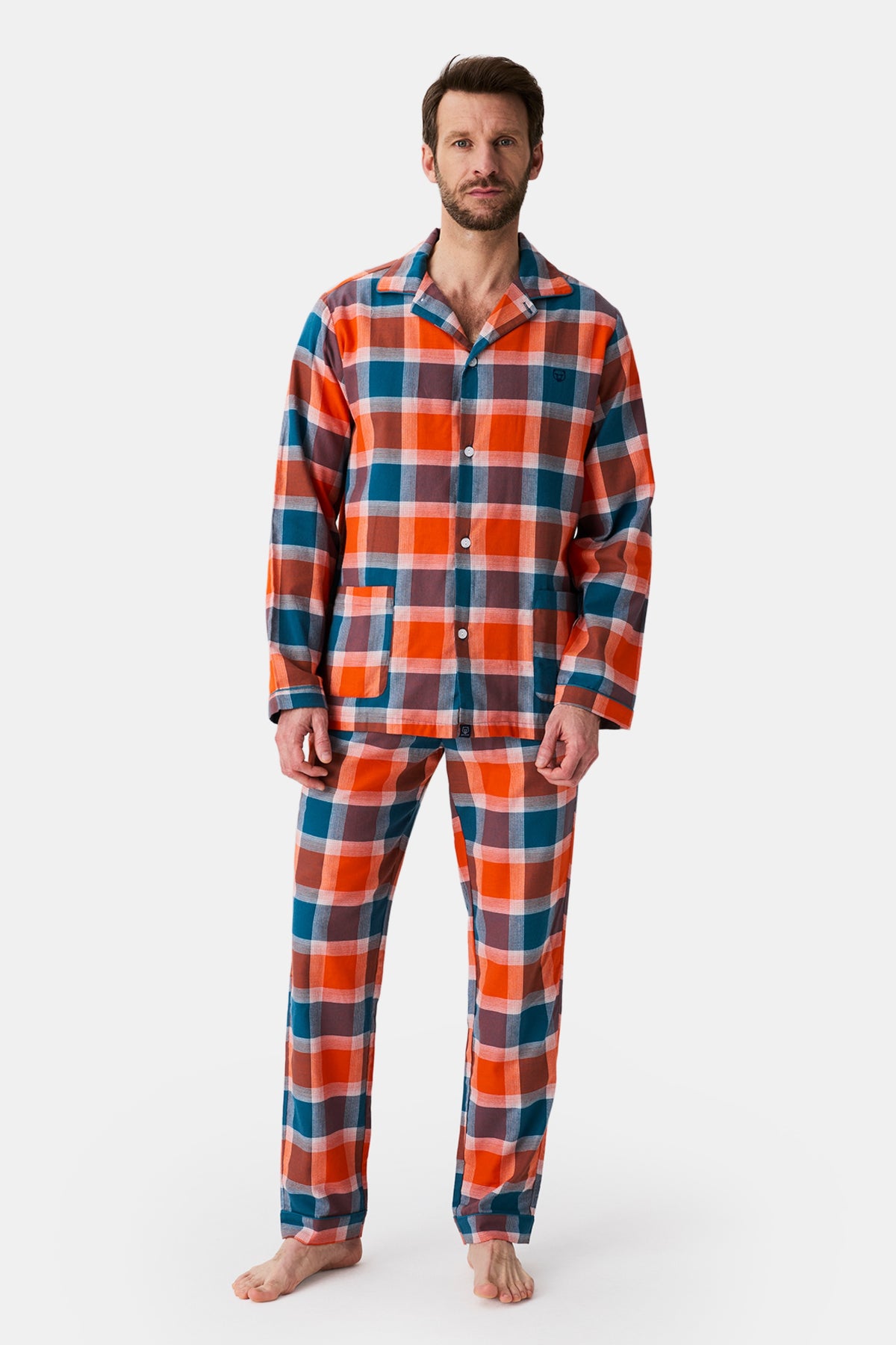 Men's Fred Buttoned Flannel Pyjama
