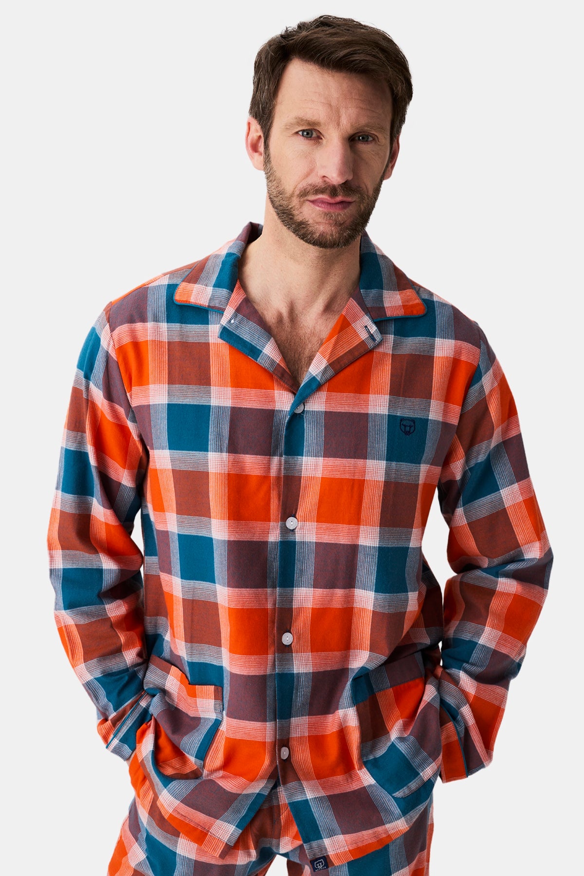 Men's Fred Buttoned Flannel Pyjama